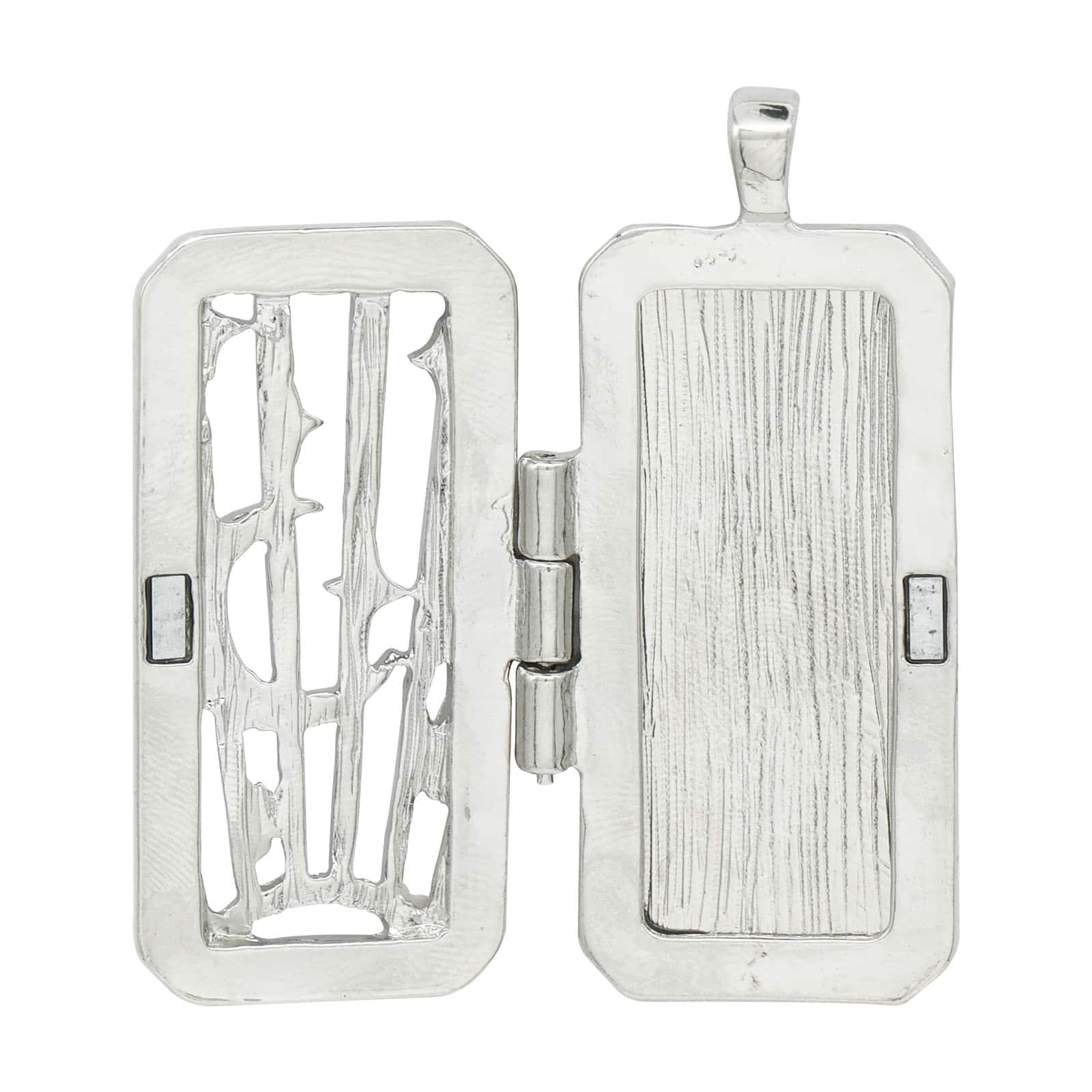 12 Pack: Silver Celestial Rectangle Locket by Bead Landing™