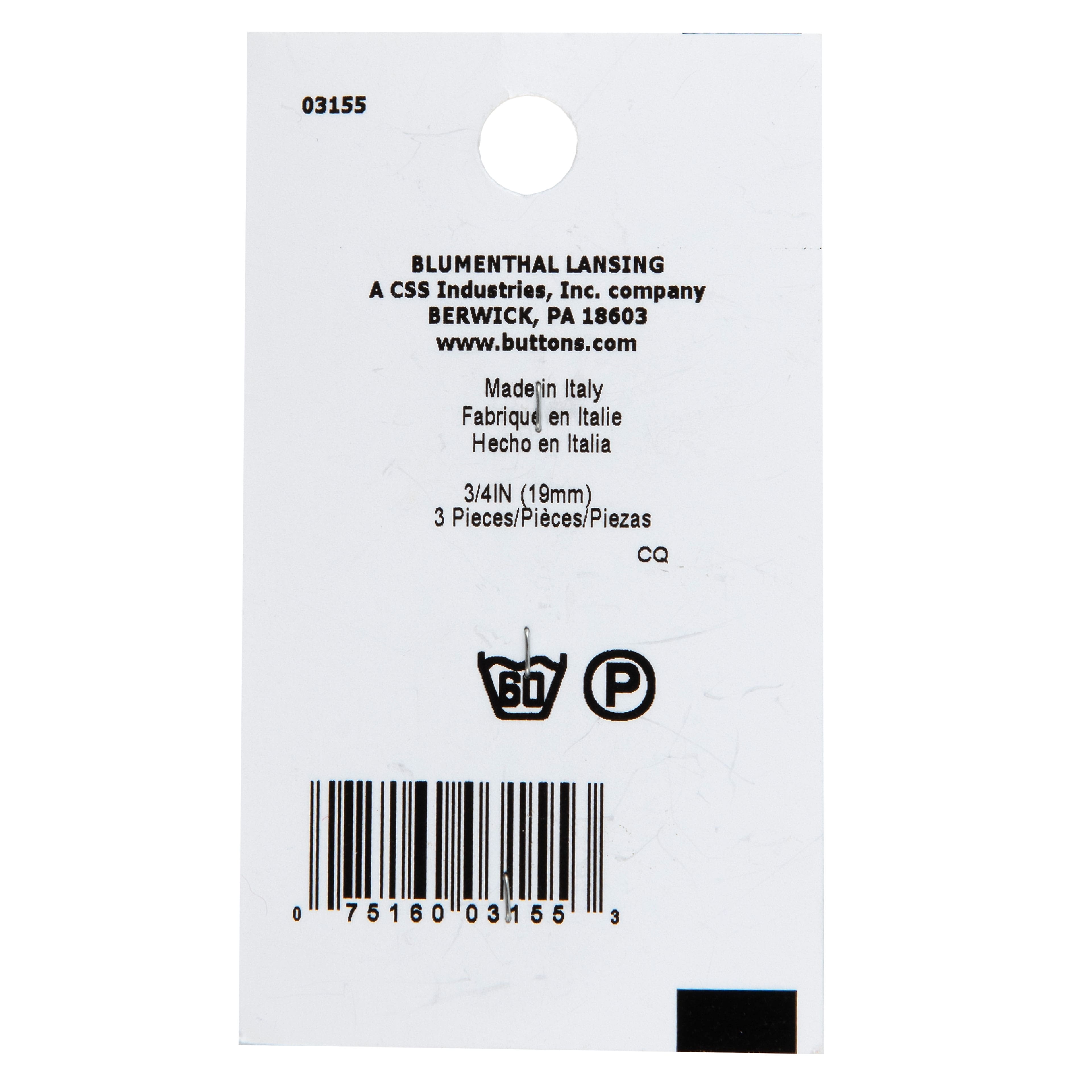 LaMode® 3/4" Beige & Swirl 4-Hole Buttons, 3ct.