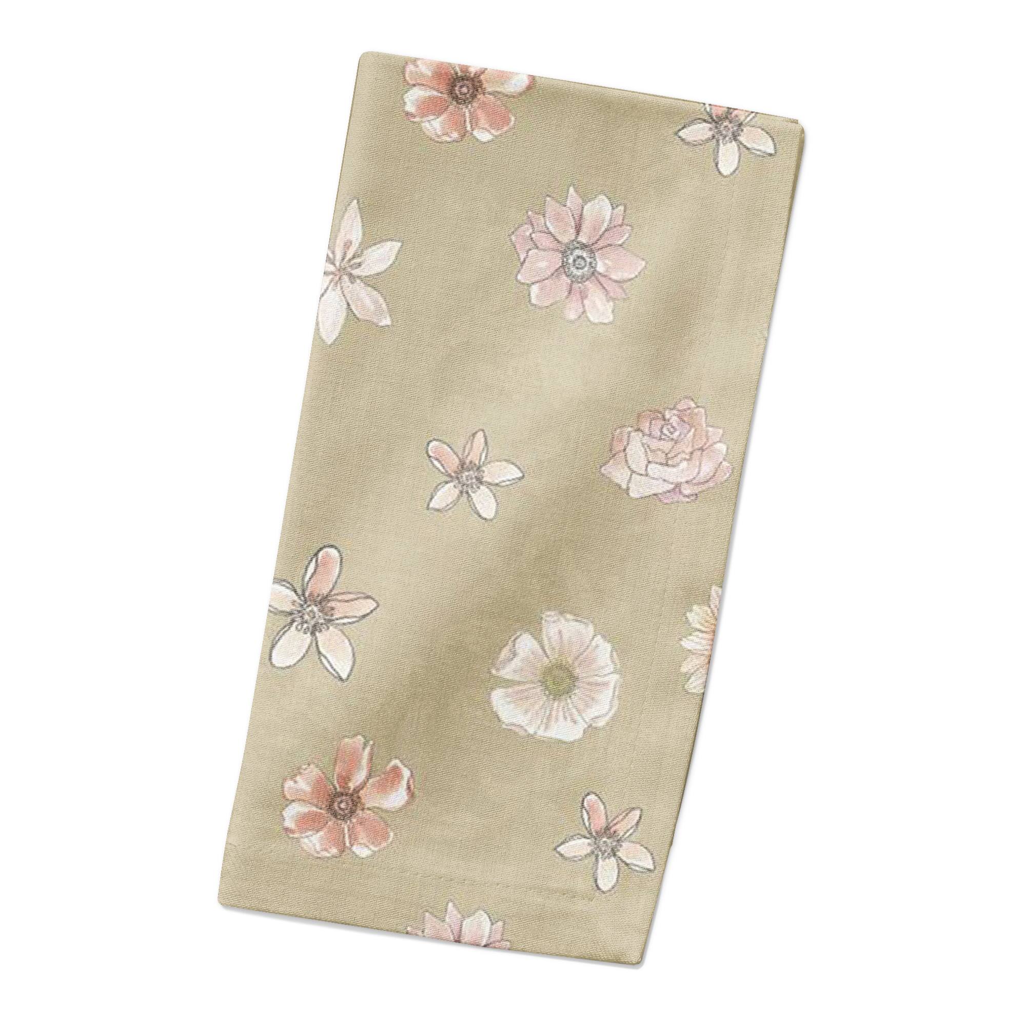 Florals Cotton Twill Napkin