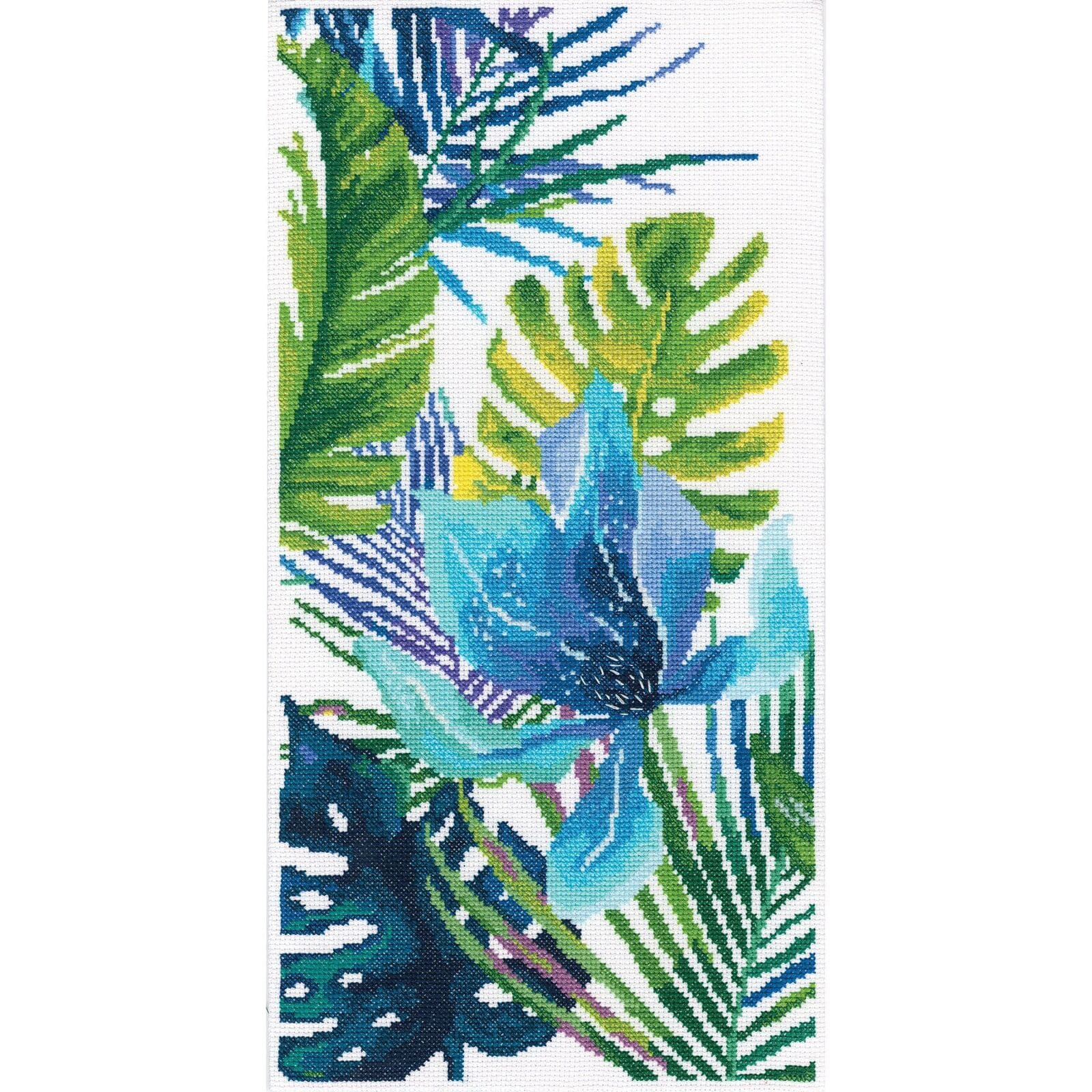RTO Blue Flower 1 Counted Cross Stitch Kit