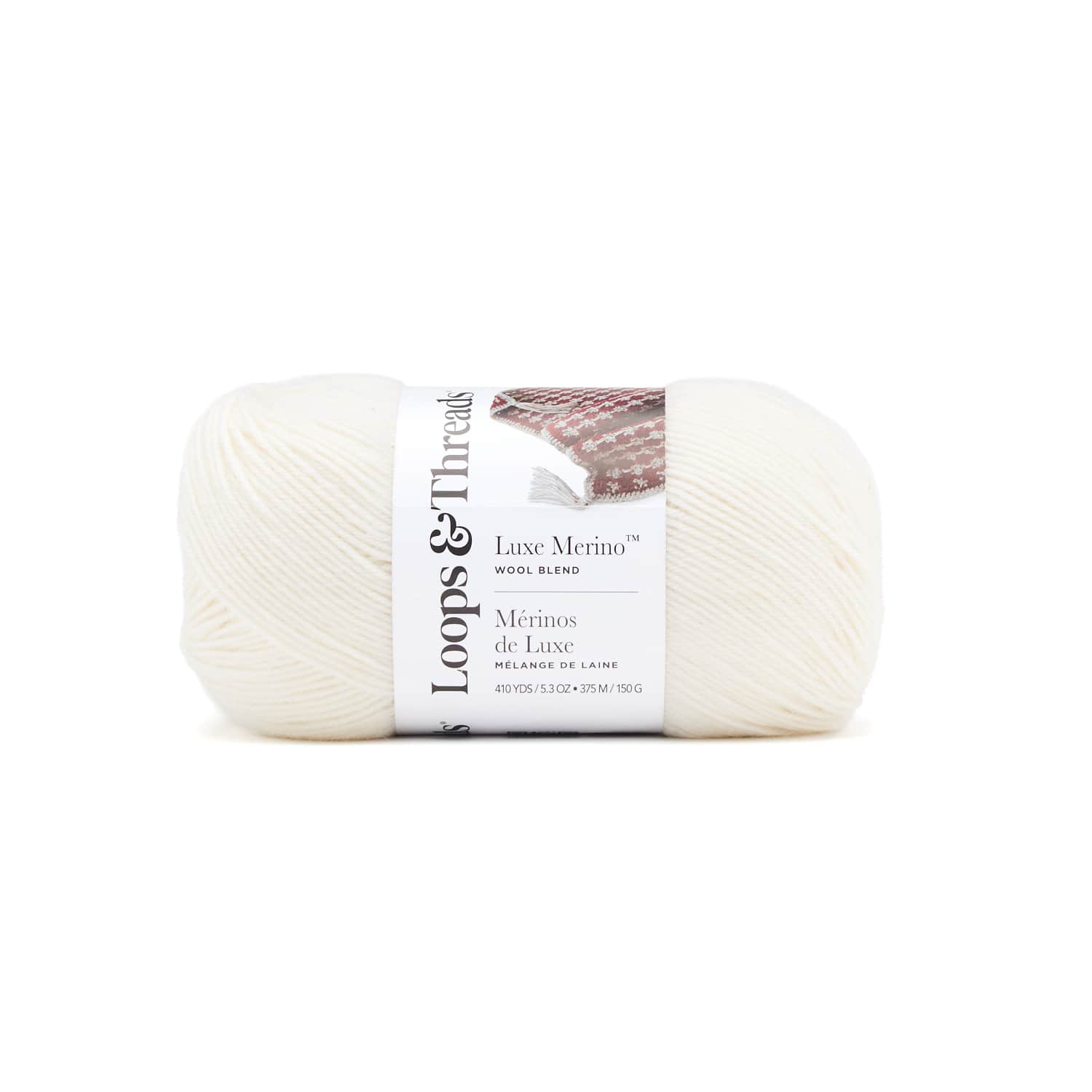 Laine solide Mérinos de Luxe de Loops & Threads