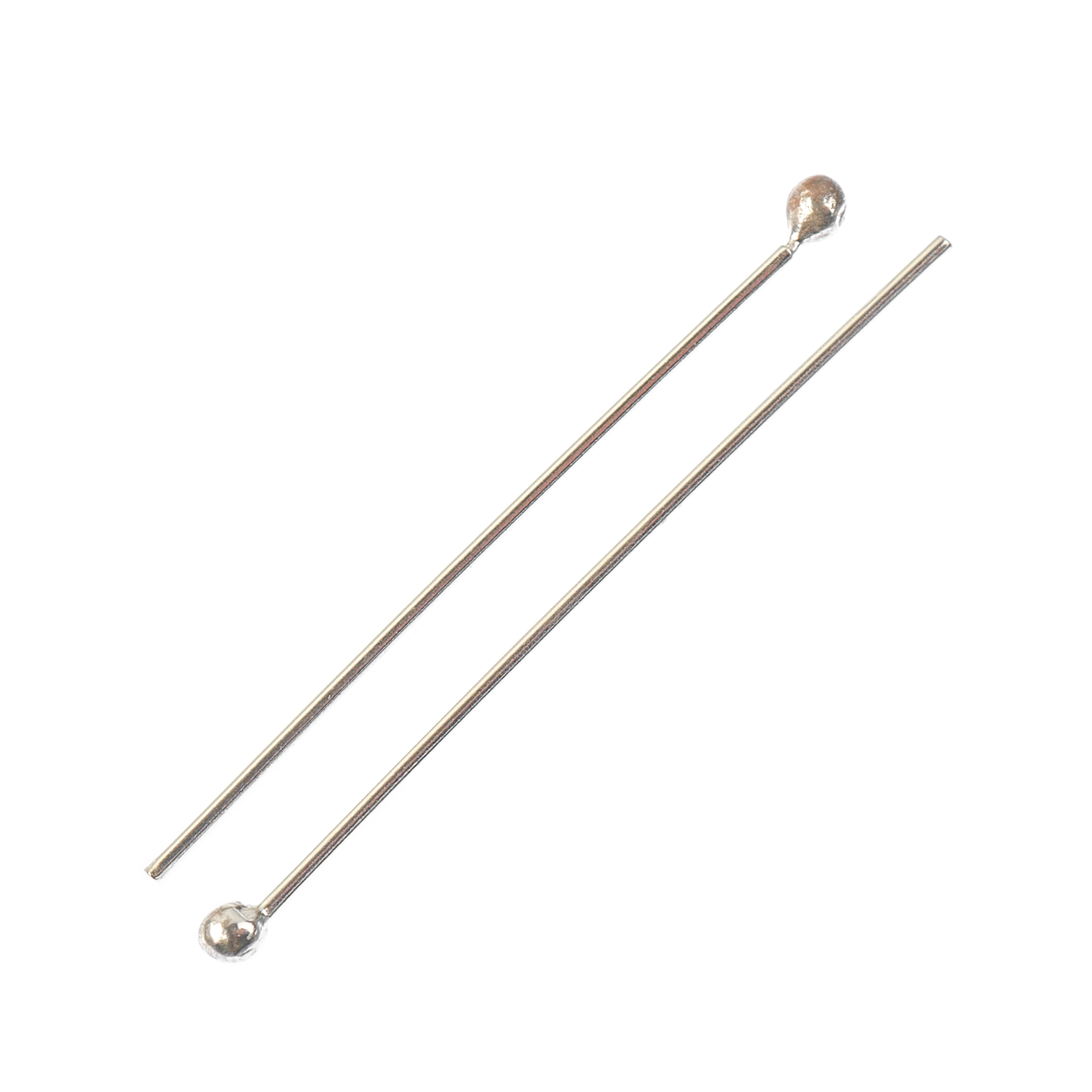 1" Sterling Silver Ball Head Pins, 16ct. by Bead Landing™