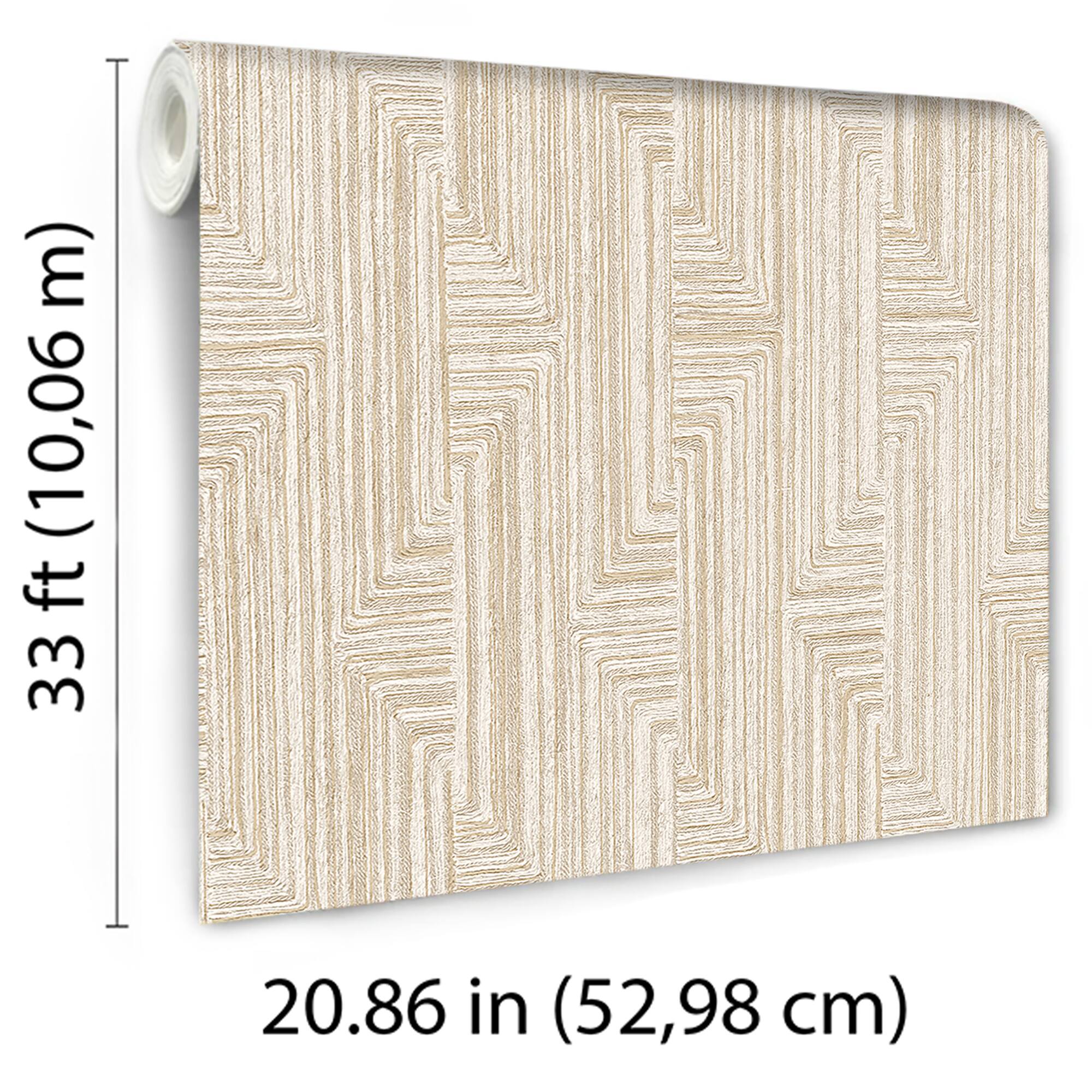 Designs Direct Threadline Geo Stitch Wallpaper