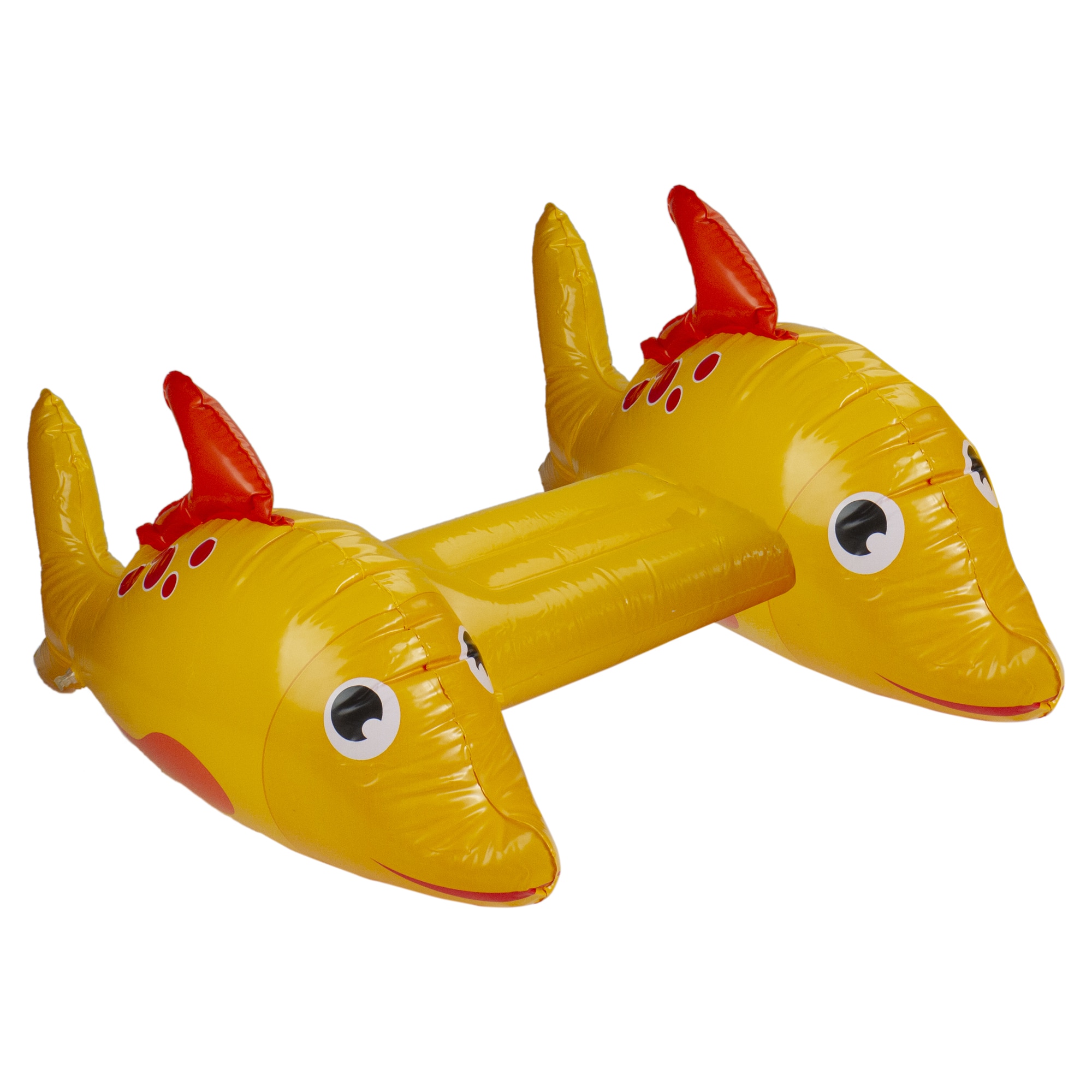 Pool Central® 34.5" Yellow Dorado Fish Children's Inflatable Swimming Pool Kickboard