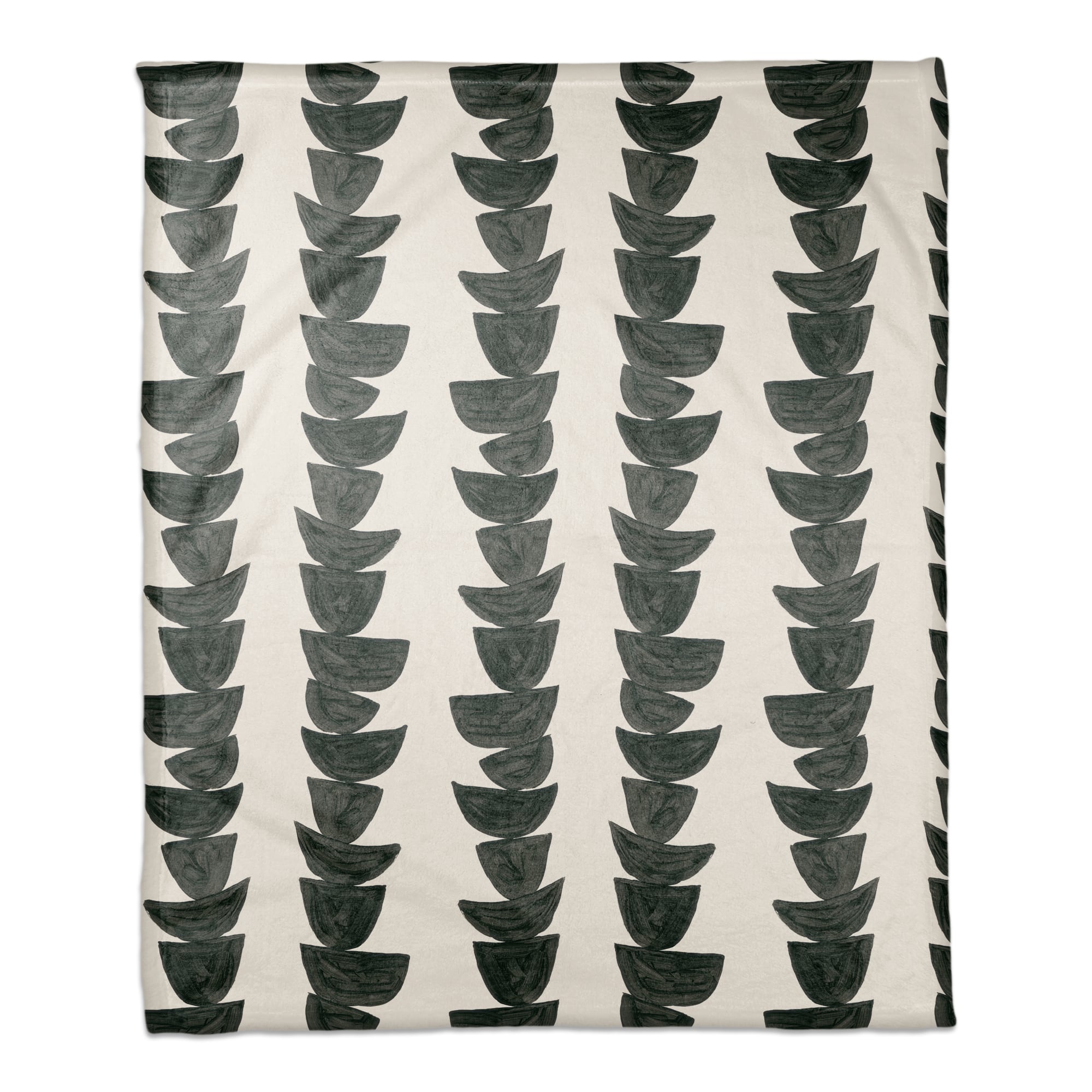 Monochromatic Stacked Bowls 50" x 60" Coral Fleece Blanket