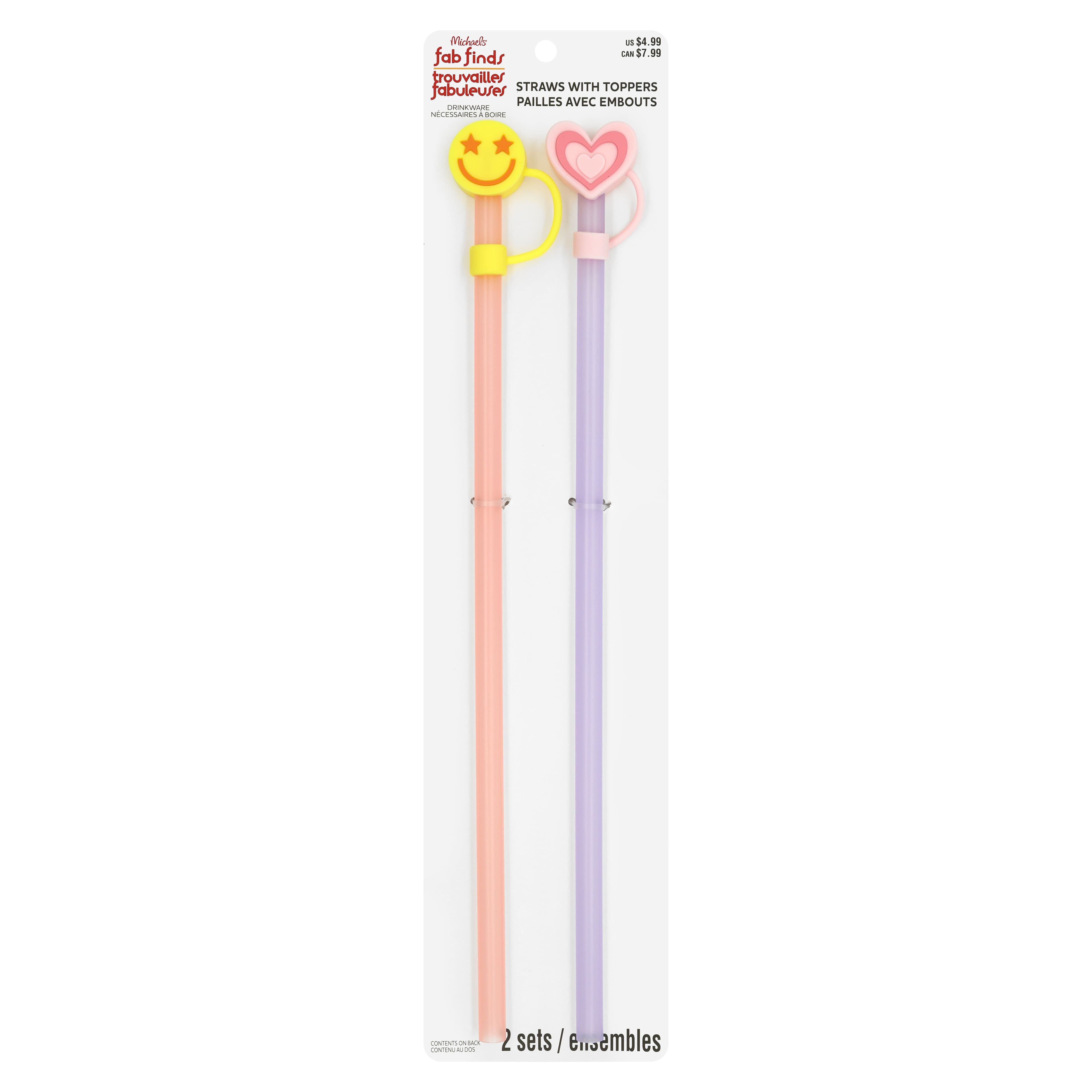 Starry Eyes & Heart Topper Straw Set by Fab Finds