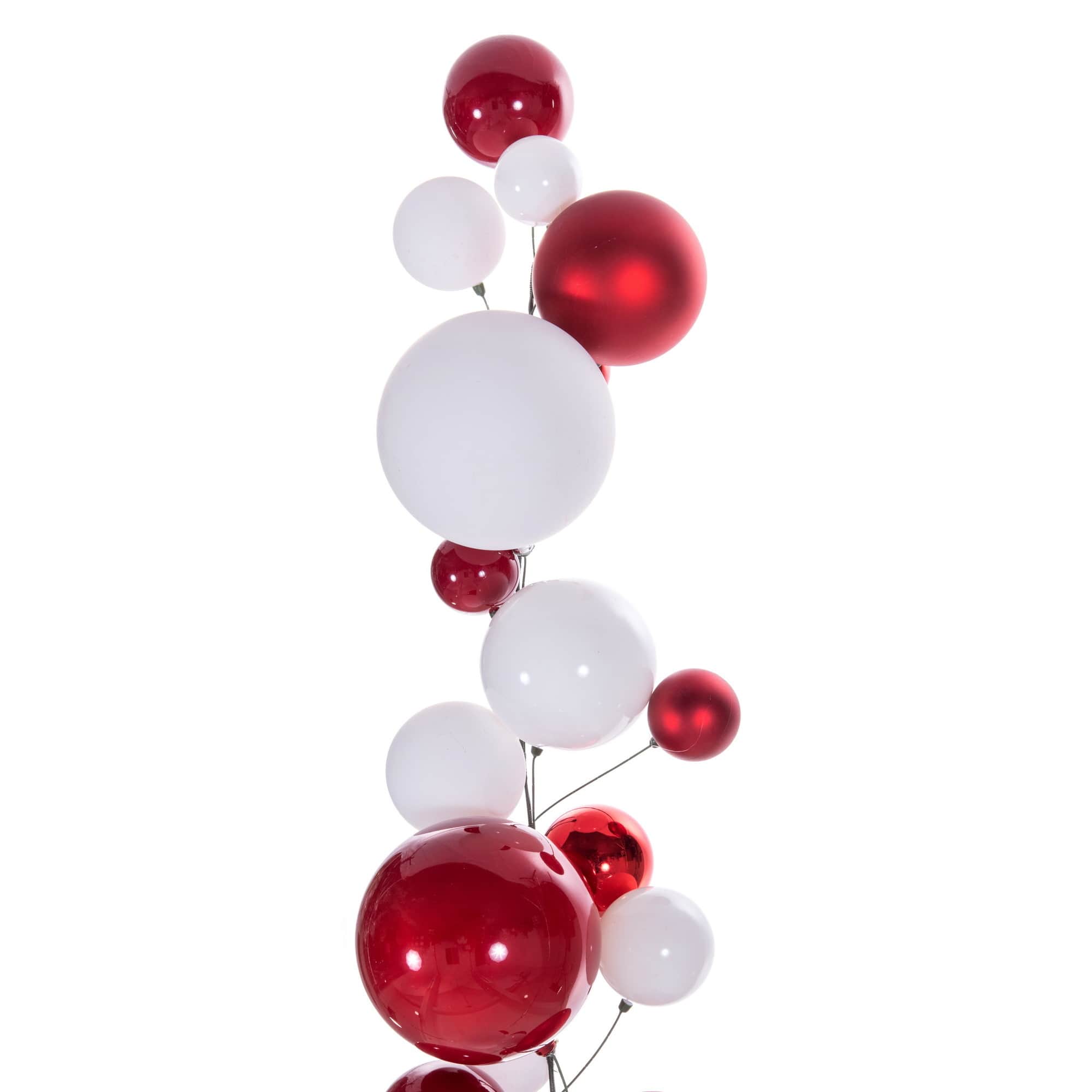 Vickerman 6Ft Ball Branch Garland in Red/White | 6 ft | Michaels®