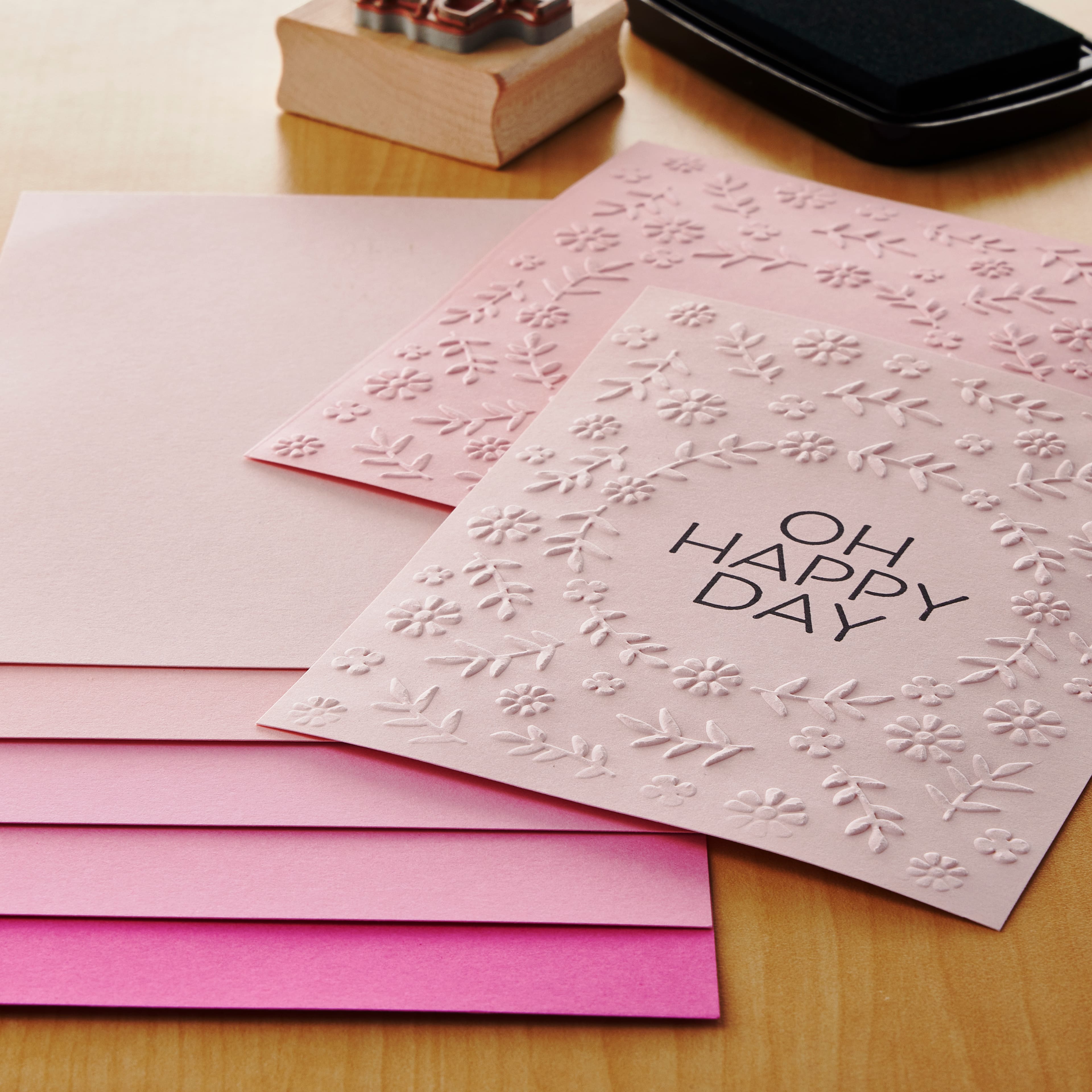 Papier cartonné boutons roses de 11,4 cm x 17,7 cm de Recollections, 100 feuilles