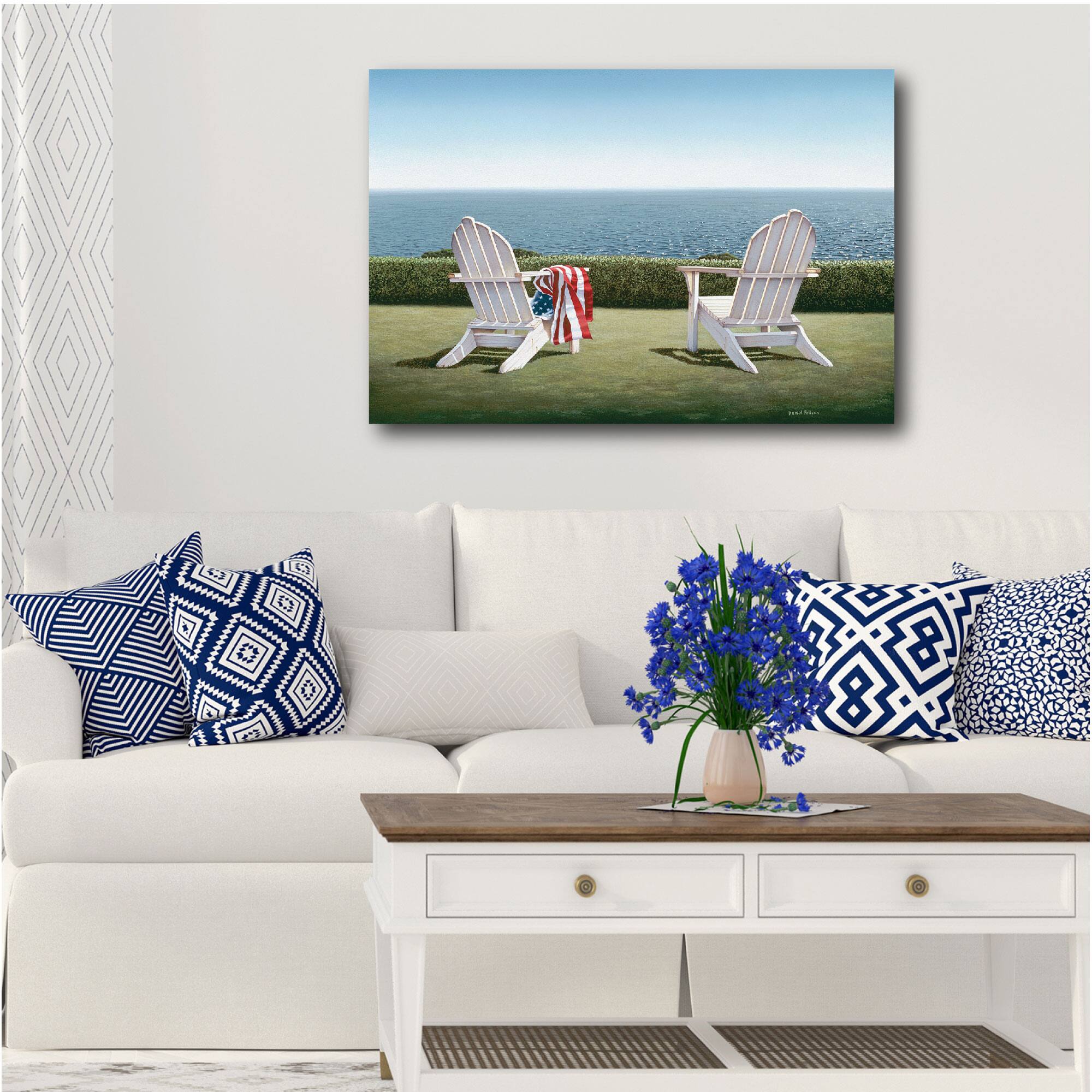 Courtside Market® Celebrate 250™ Wounded Warrior Project® Spring House View Gallery-Wrapped Canvas Wall Art
