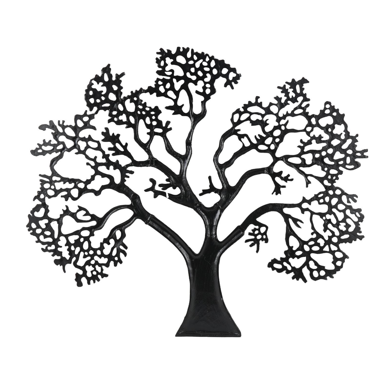 Black Aluminum Metal Tree Large Textured Wall Decor