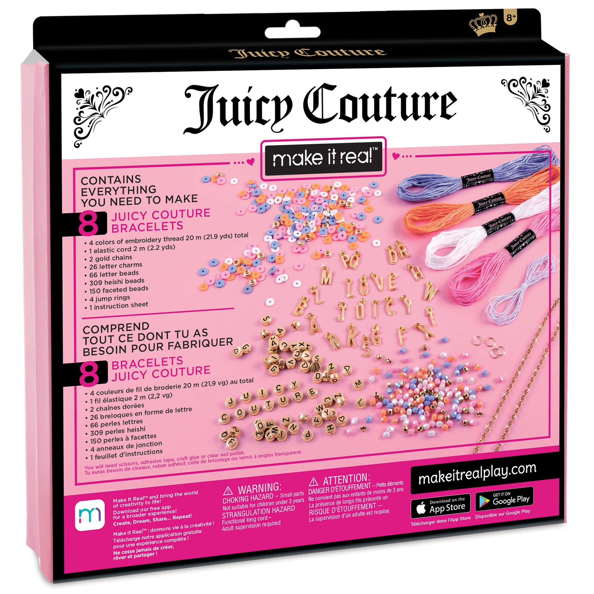 Make It Real Juicy Couture Love Letters Bracelets Activity Kit