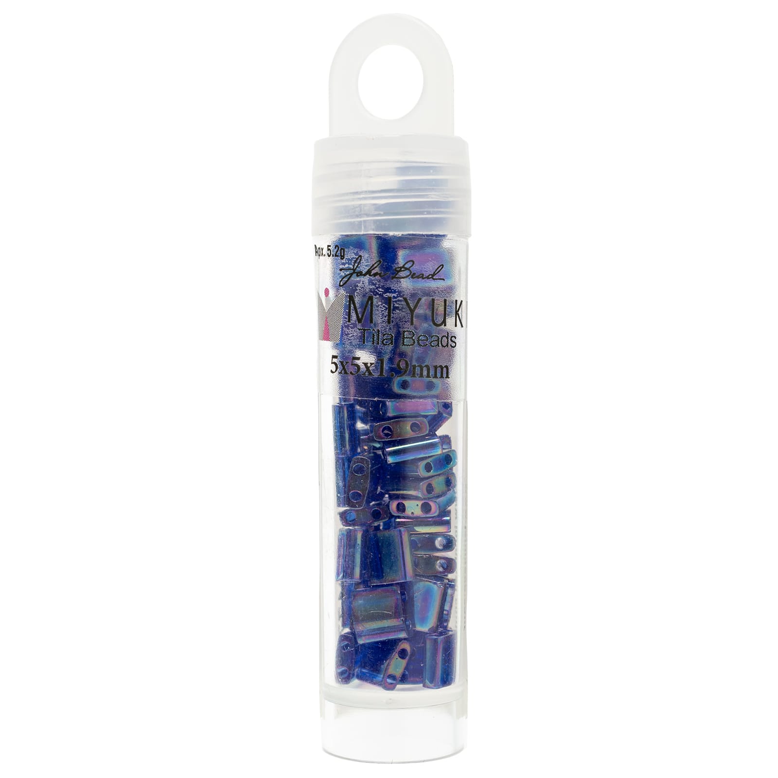 Miyuki® TILA® 5mm Transparent AB Glass Beads Vial