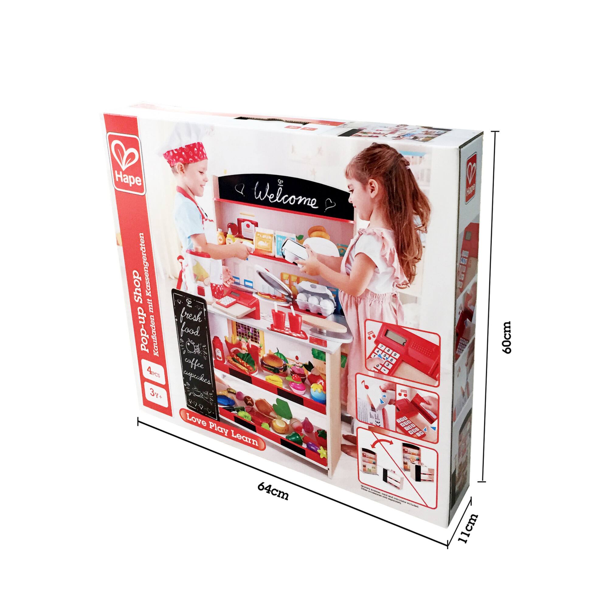 Hape Pop-Up Shop Kids Wooden Playcenter