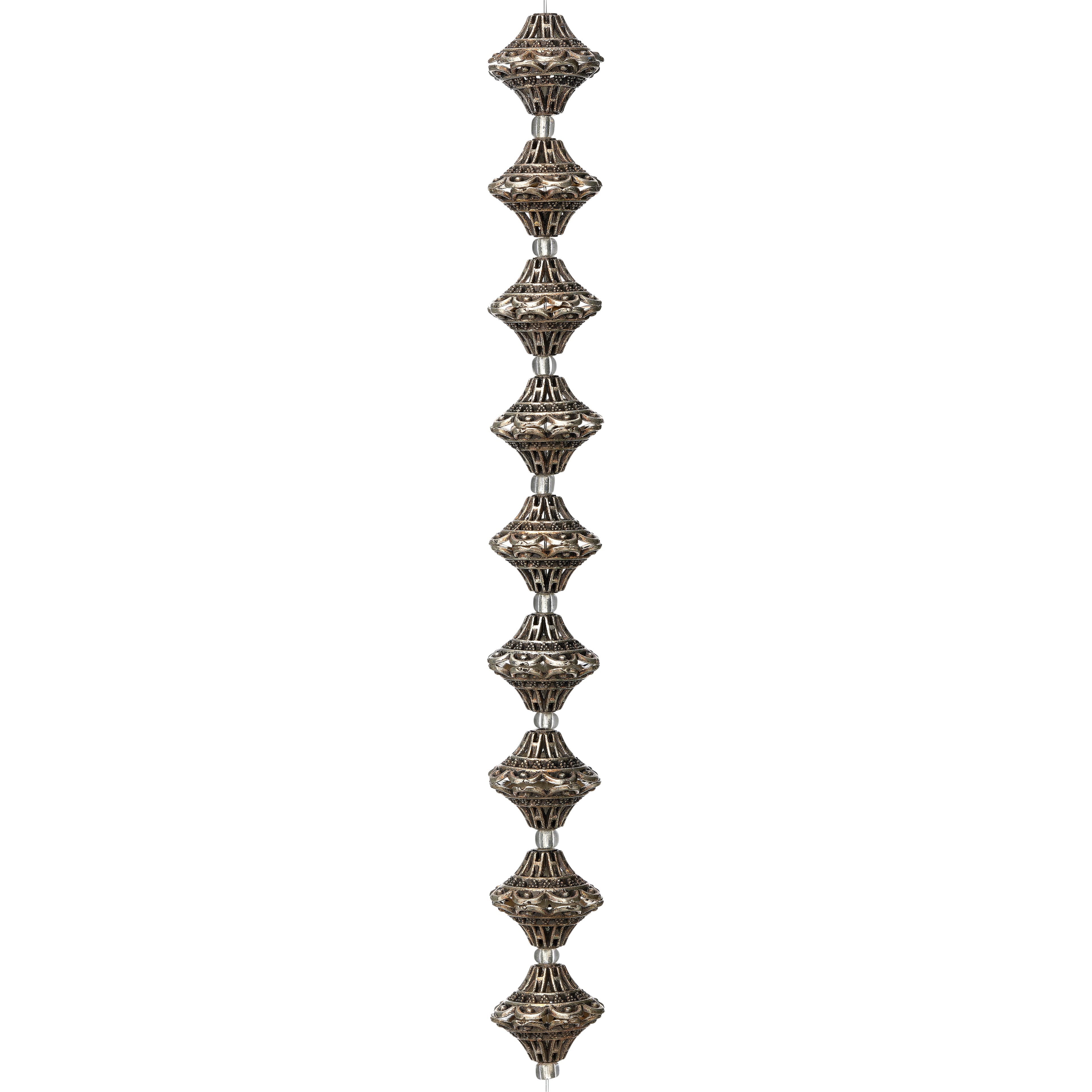 12 Packs: 18 ct. (216 total) Silver Metal Cap-shaped Beads, 18mm by Bead Landing™