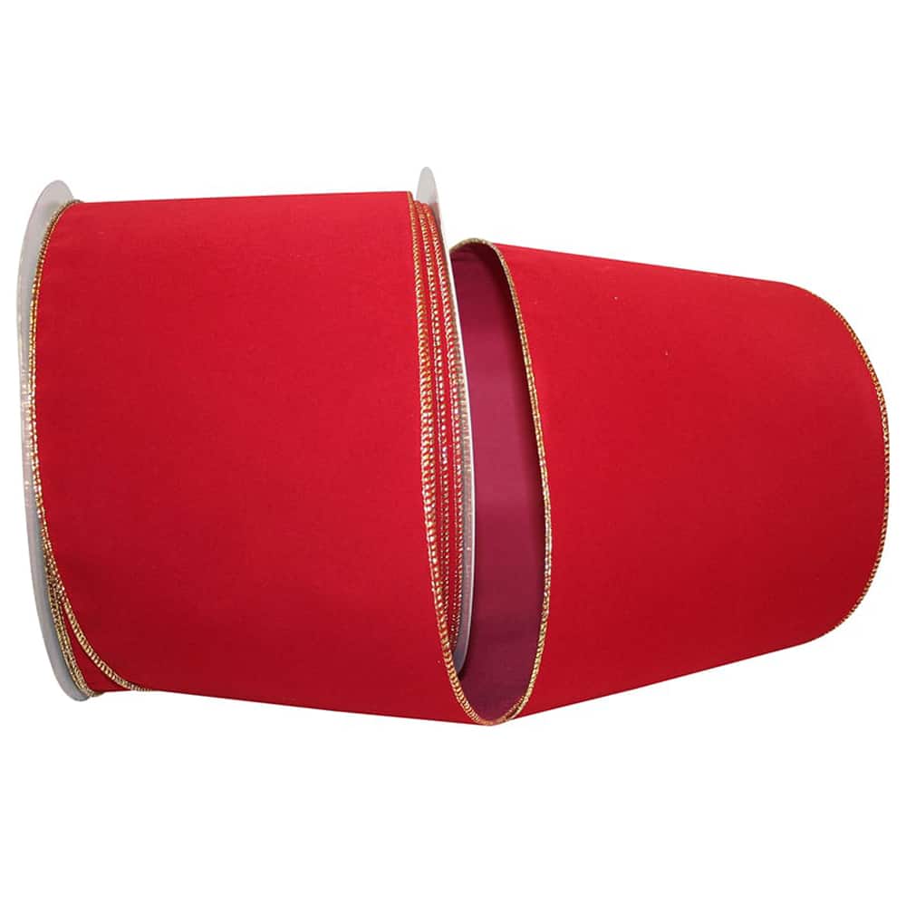 JAM Paper 6" x 50yd. Velvet Wired Ribbon