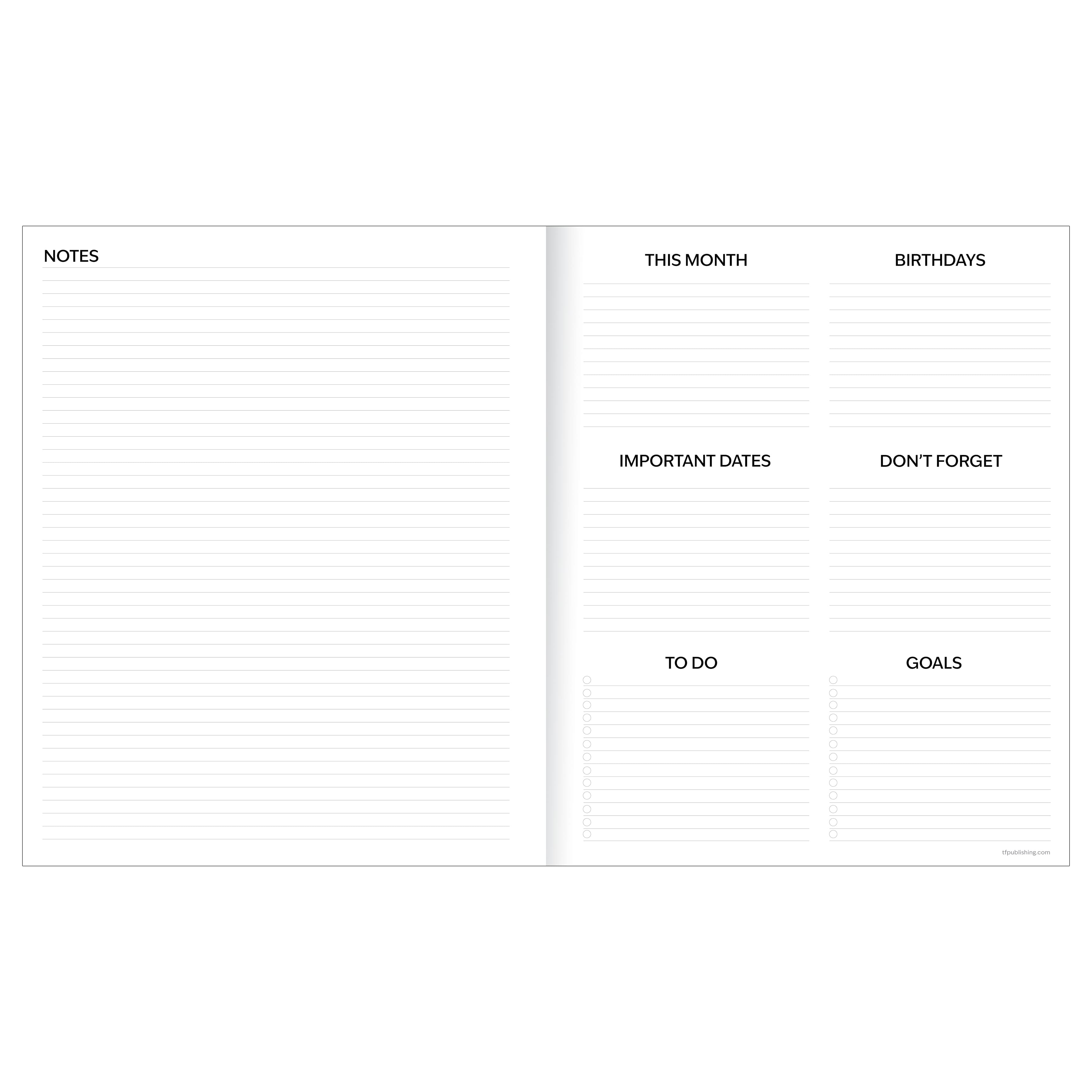 TF Publishing Large 2026-27 Lucky Leopard Monthly Planner