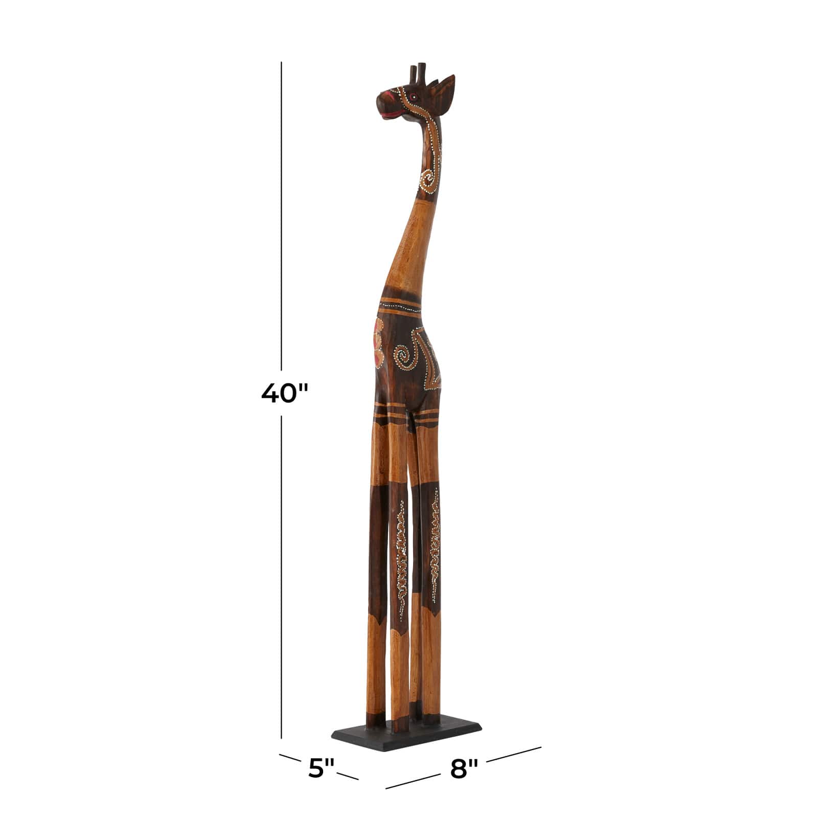 Brown Albizia Bohemian Sculpture, 8" x 8" x 5"