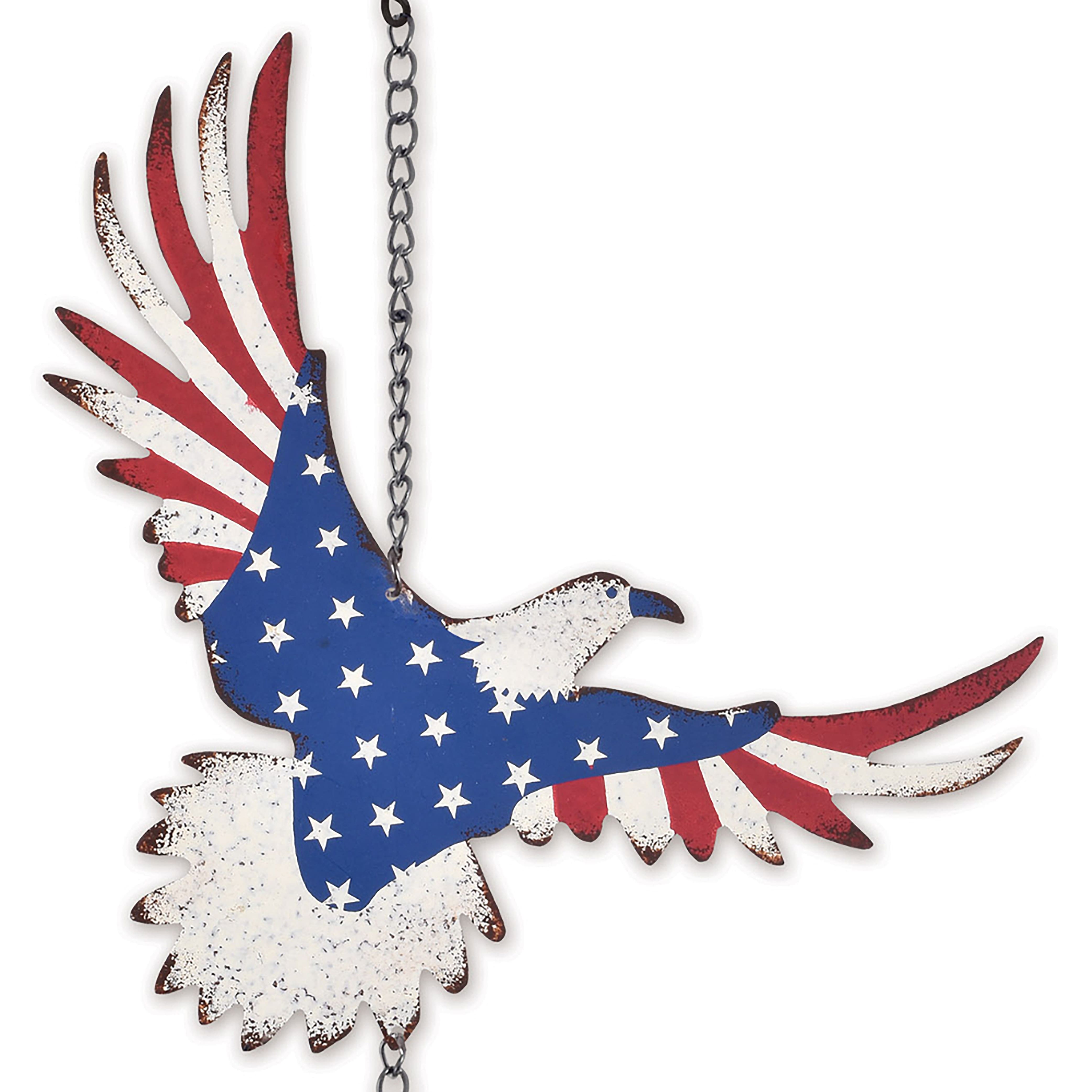 Sunset Vista Designs® 23" Metal Patriotic Eagle Garden Bell