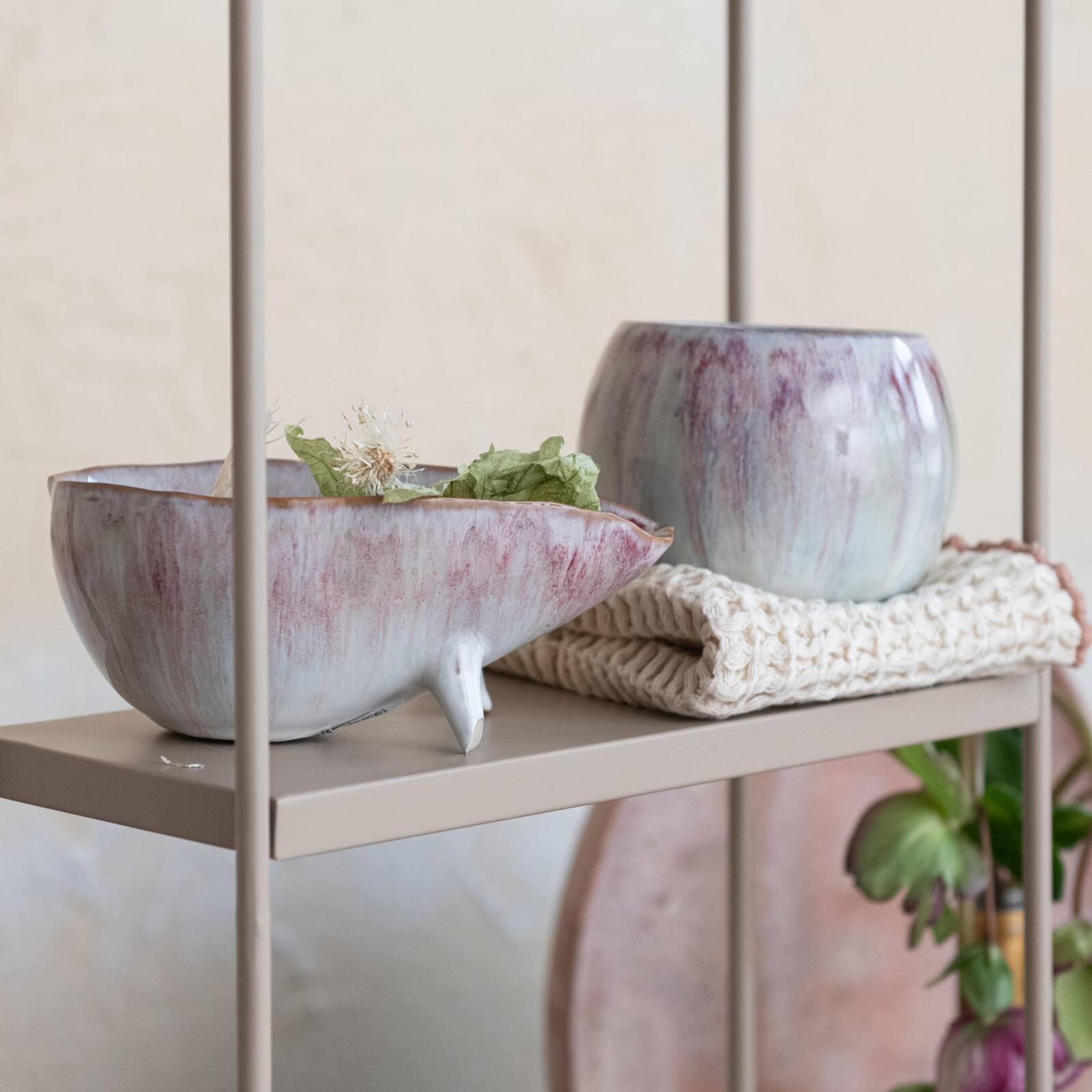 Hello Honey® 6.5" Berry Stoneware Footed Bowl