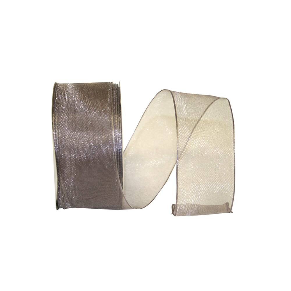 JAM Paper 1.5" x 25yd. Elegant Sheer Wired Ribbon