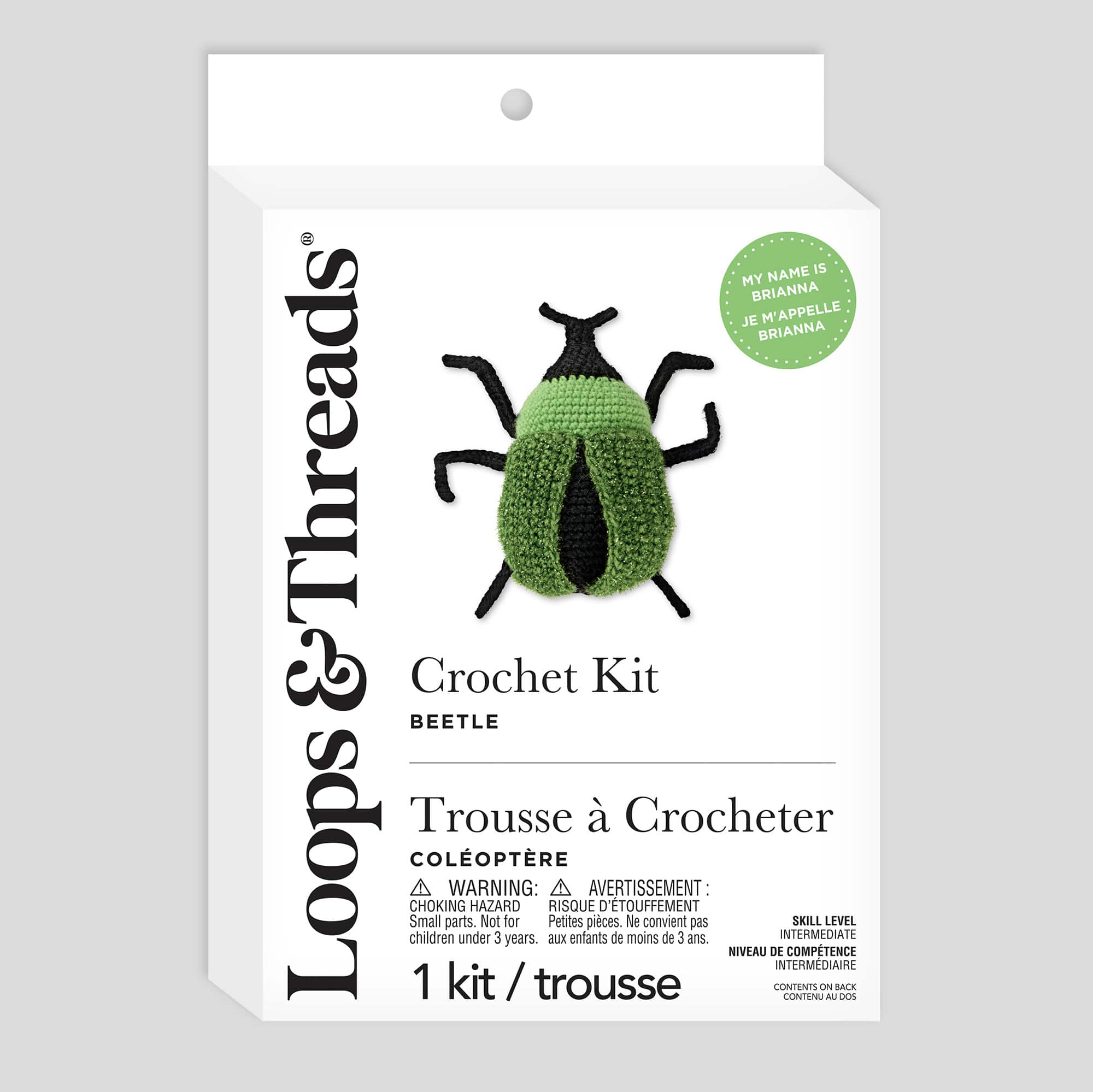 6 Pack: Intermediate Beetle Amigurumi Crochet Kit by Loops & Threads®