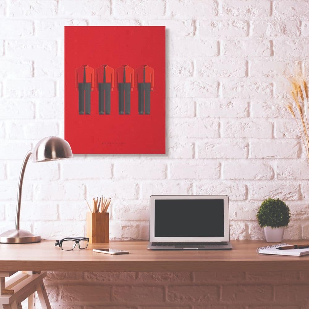 Stupell Industries Kraftwerk Minimalist Illustration Canvas Wall Art