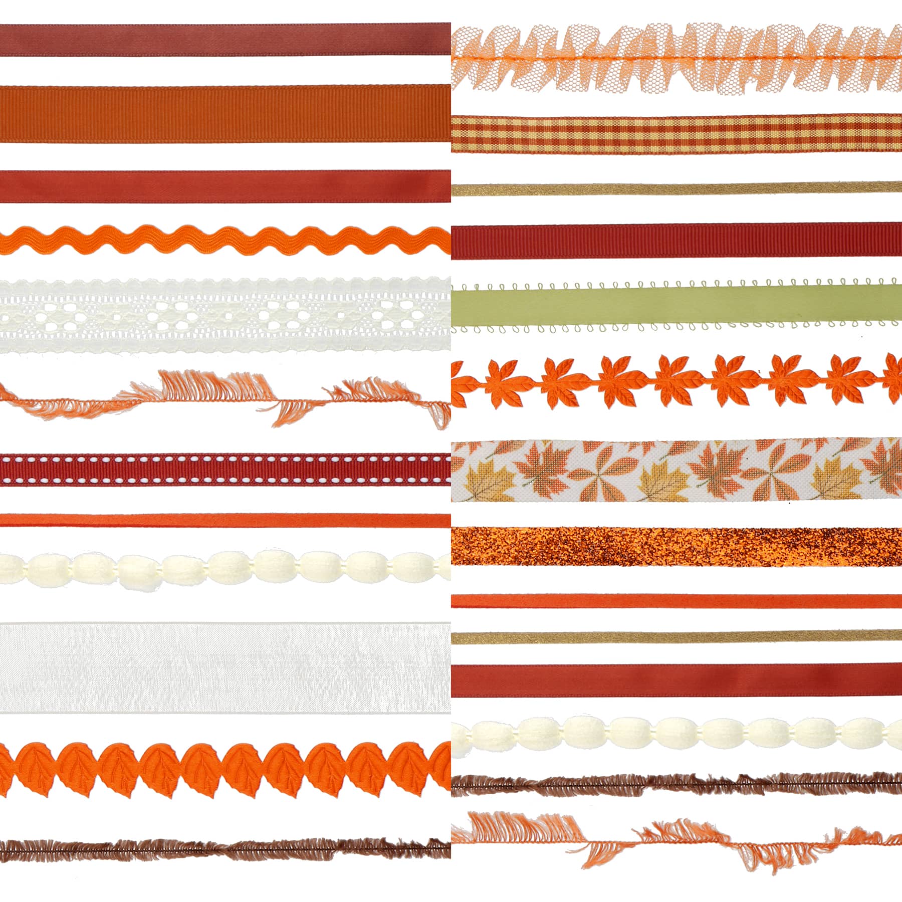 Orange & White Fall Trim Bundle, 25ct. by Celebrate It™