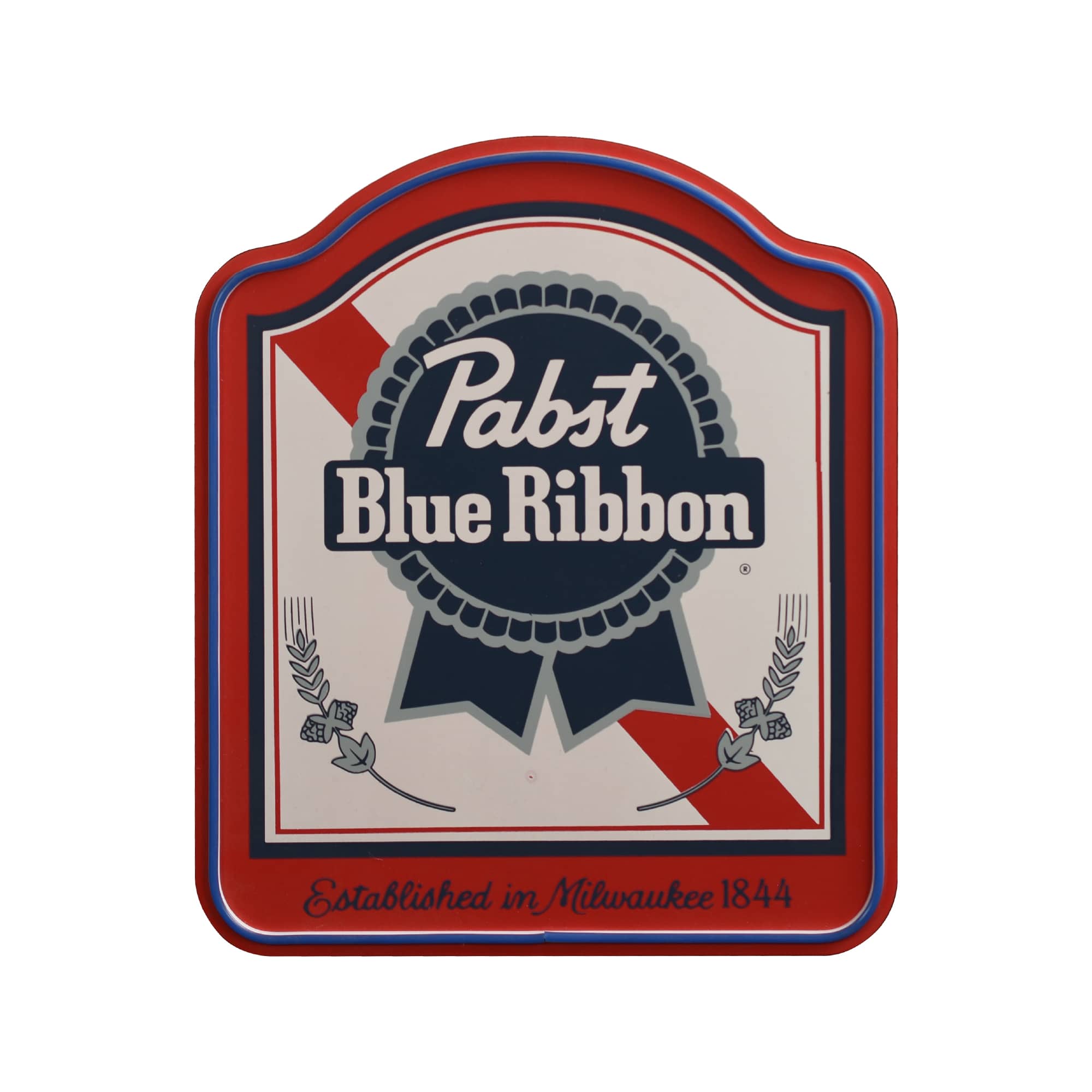 American Art Decor 19" x 16" Pabst Blue Ribbon Shield LED Beer Sign for Bar Décor