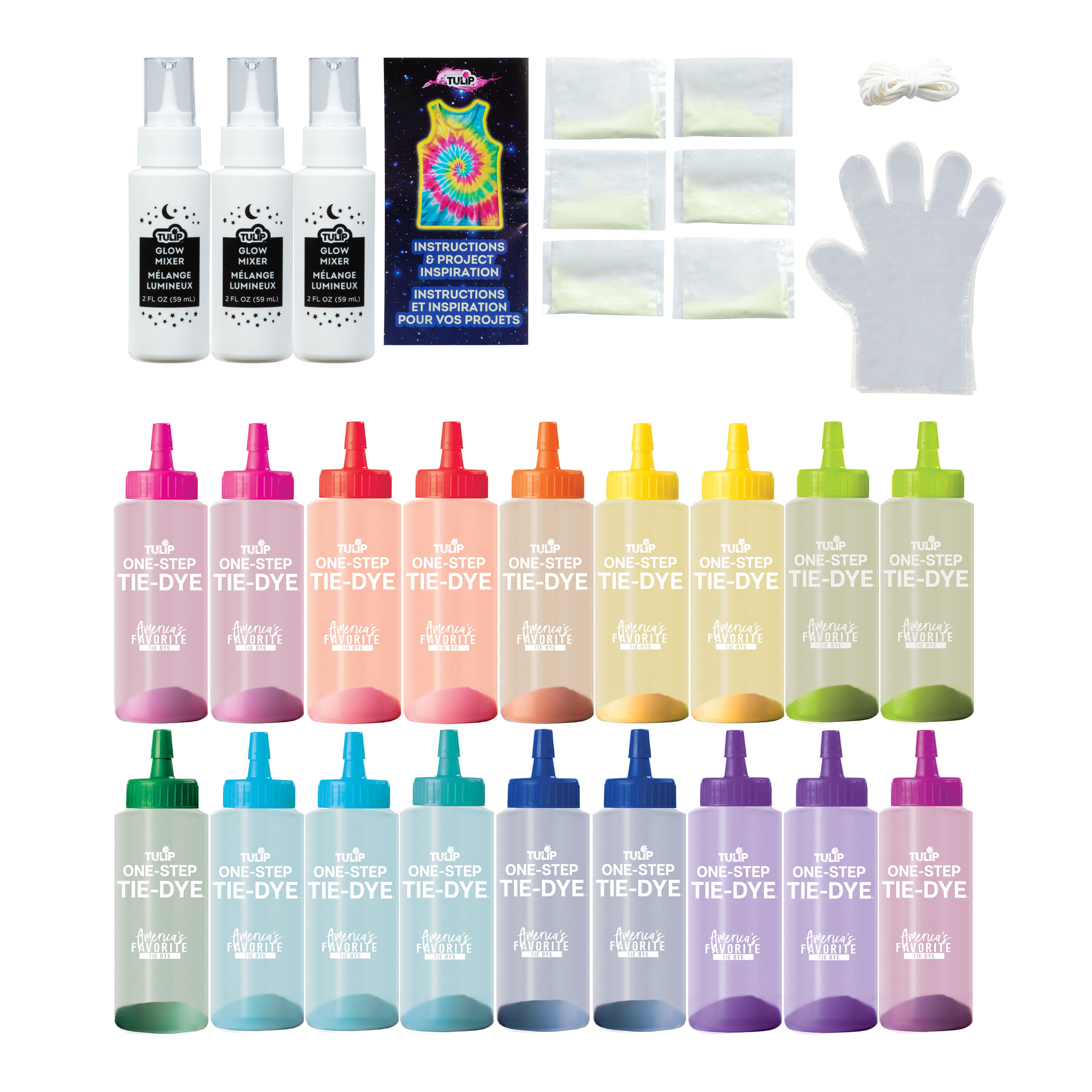 Tulip® 18 Colour Glow Tie Dye Kit