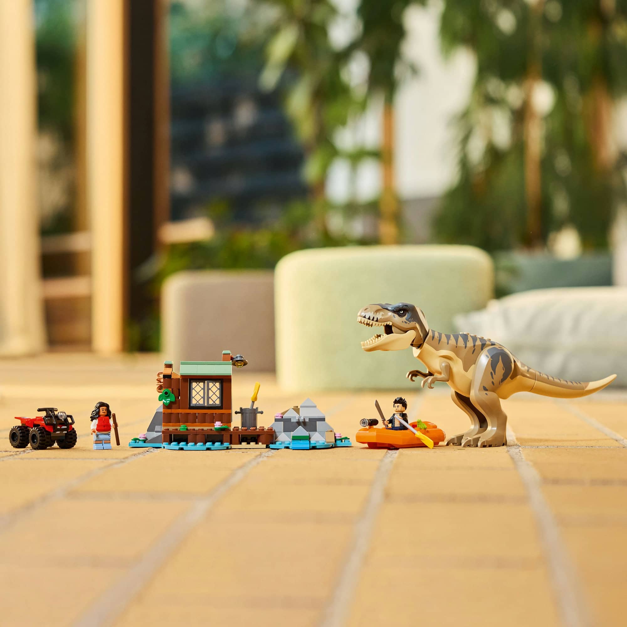 LEGO® Jurassic World T. rex River Escape Dinosaur Figure Building Set 76975