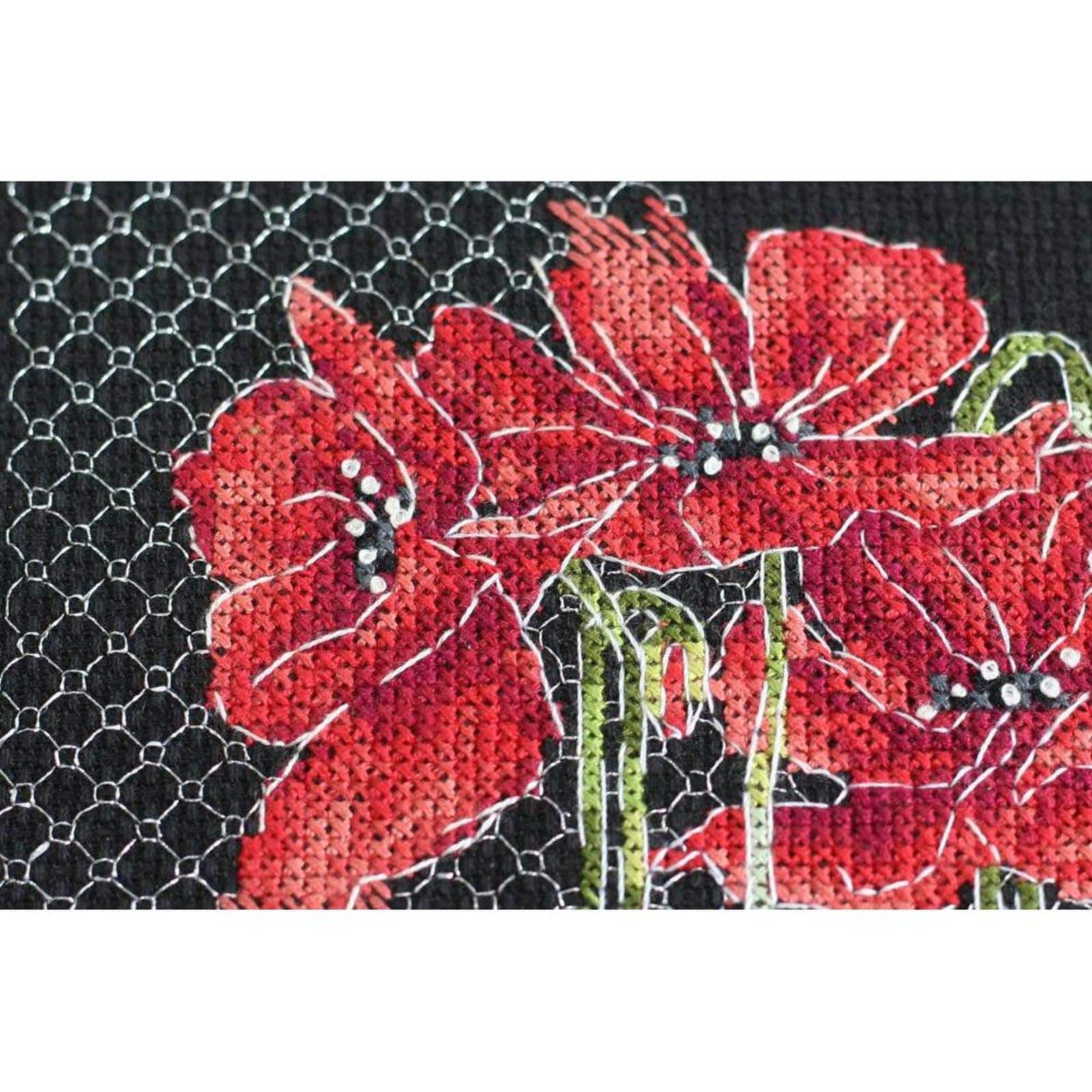 Abris Art Poppies Cross Stitch Kit