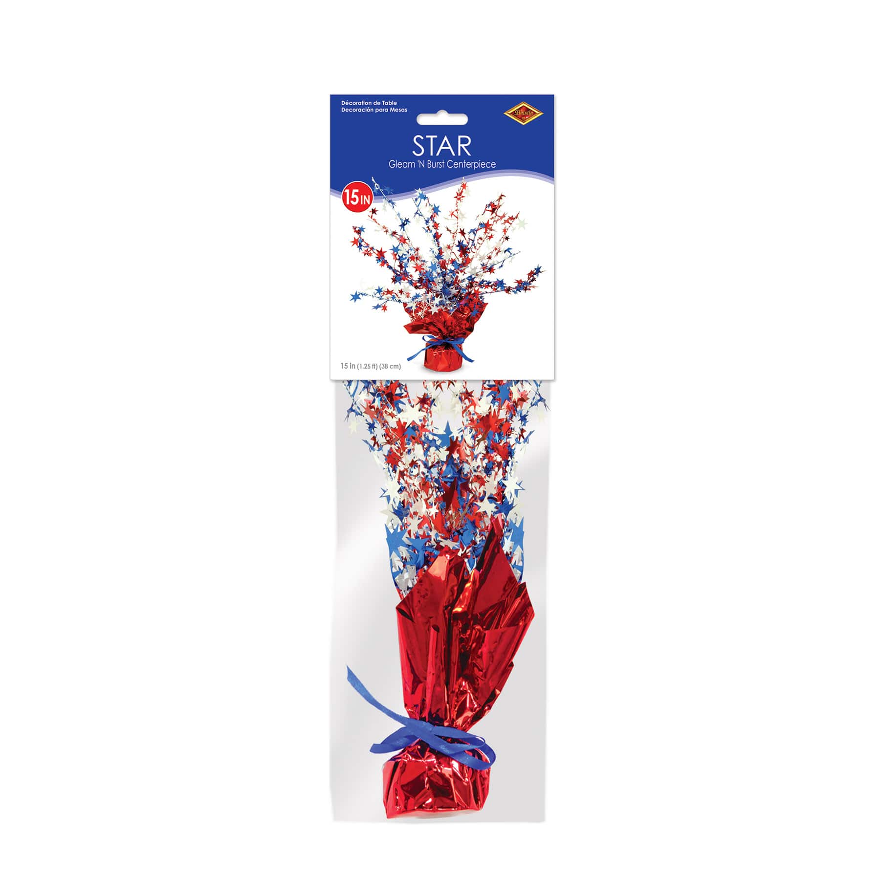 Beistle 15" Star Gleam 'N Burst Centerpieces, 2ct.