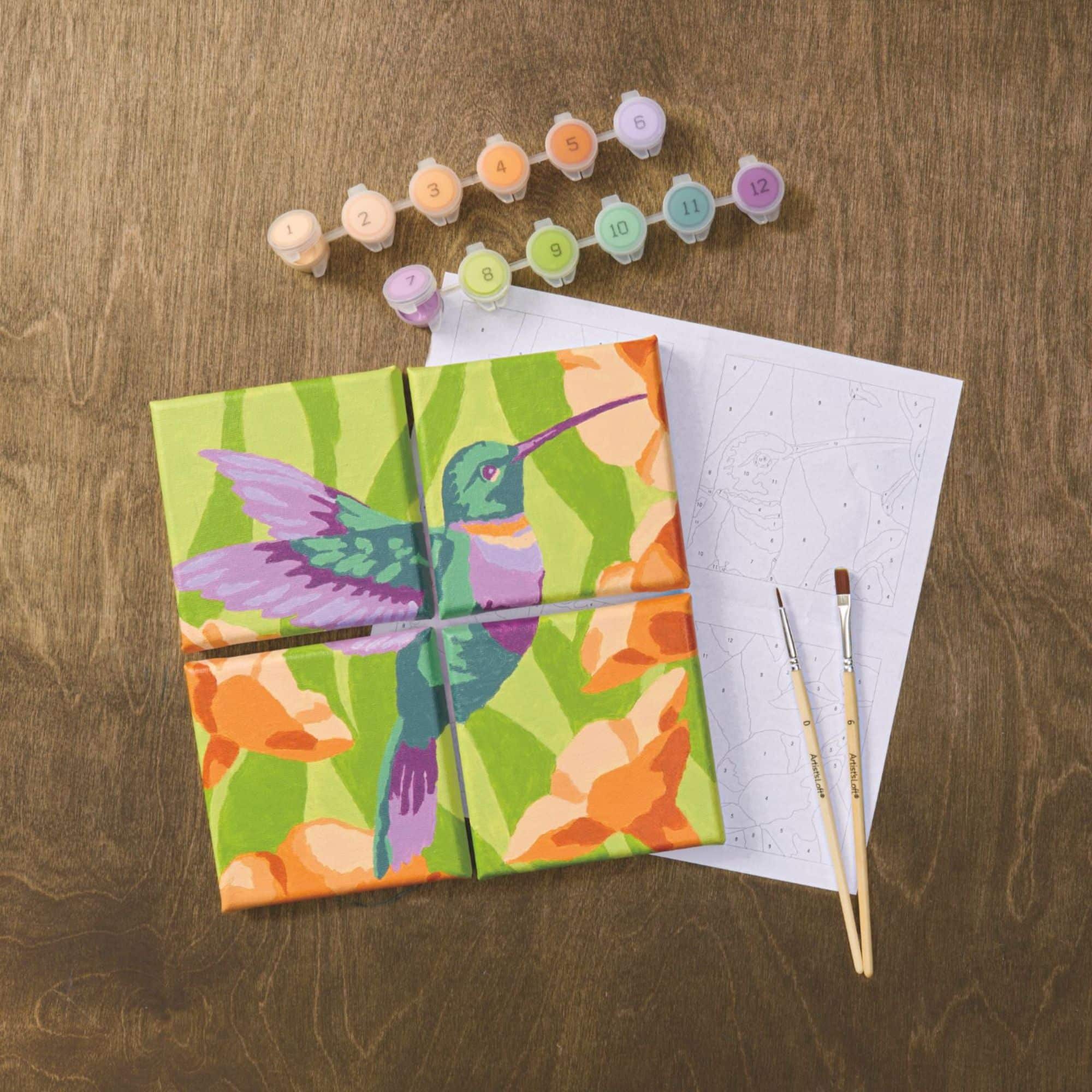 Hummingbird Paint-by-Number Gallery Mini Kit by Artist's Loft®