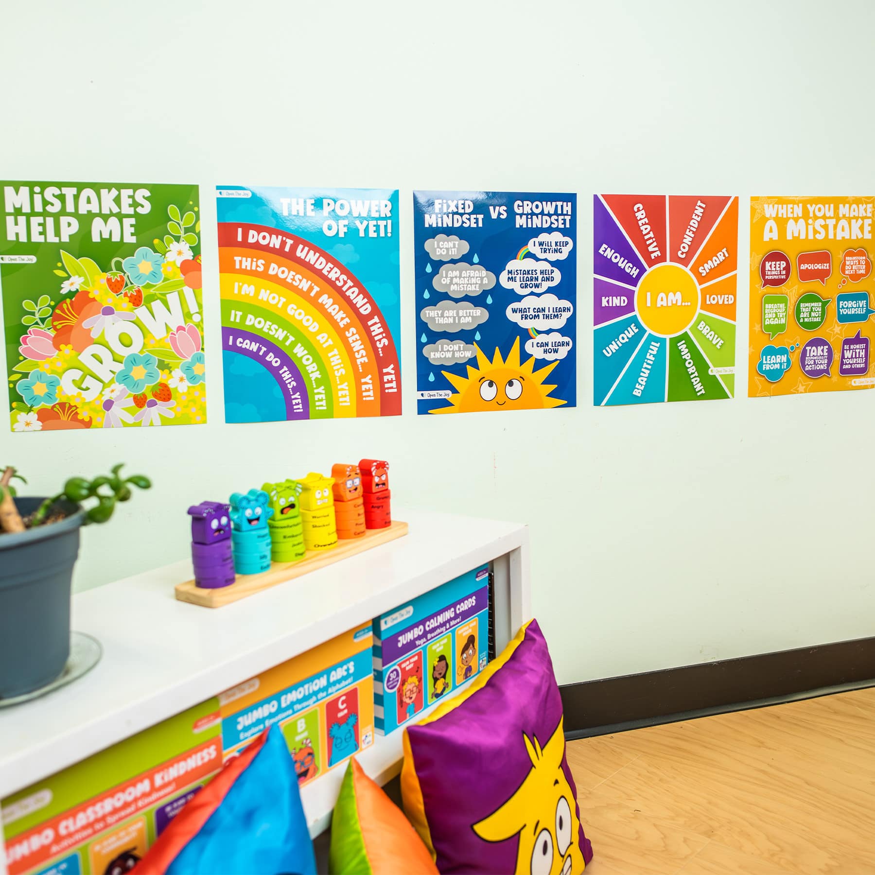 Open the Joy 14" x 11" Growth Mindset Posters, 5ct.