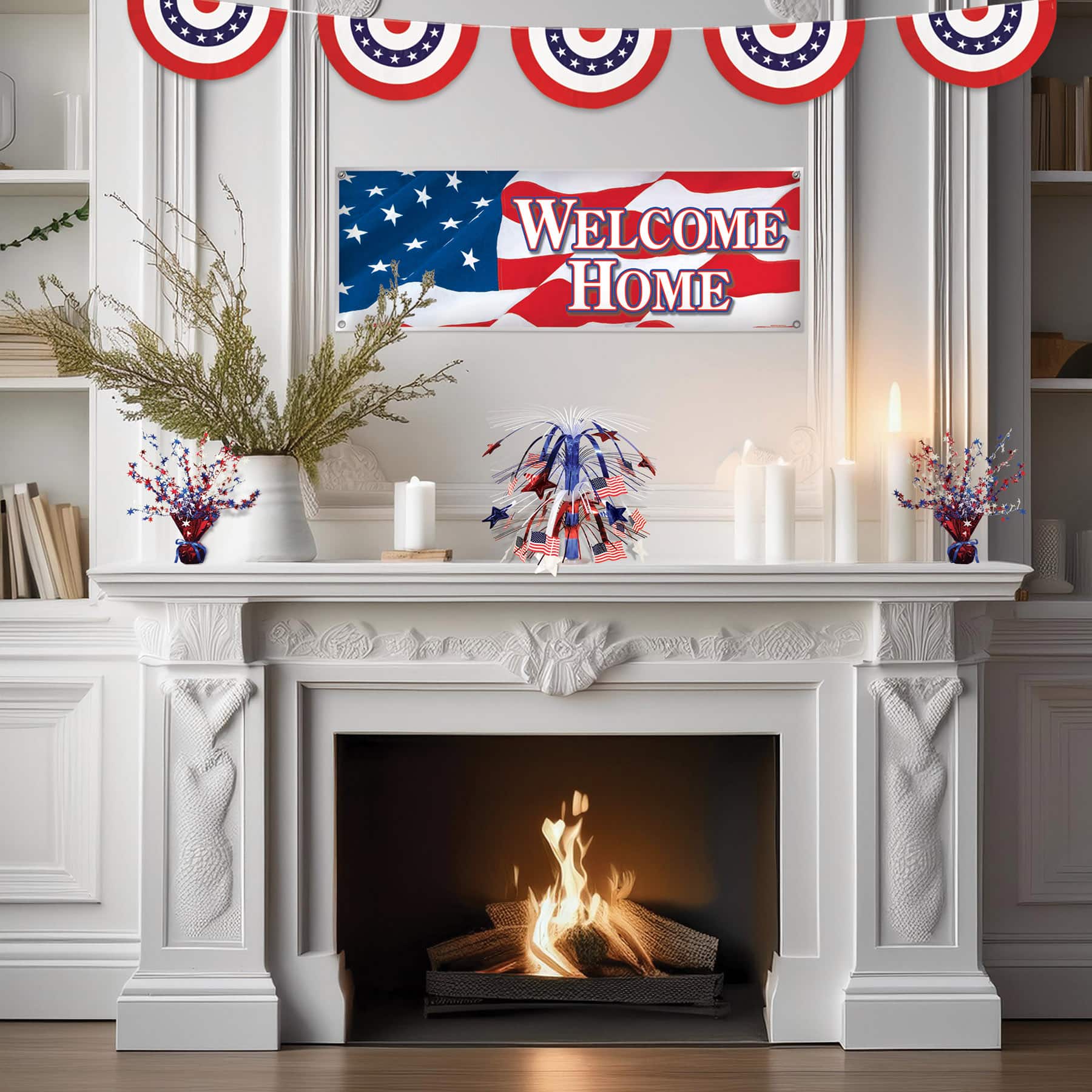 Beistle 11" x 12ft. Patriotic Bunting Banners, 2ct.