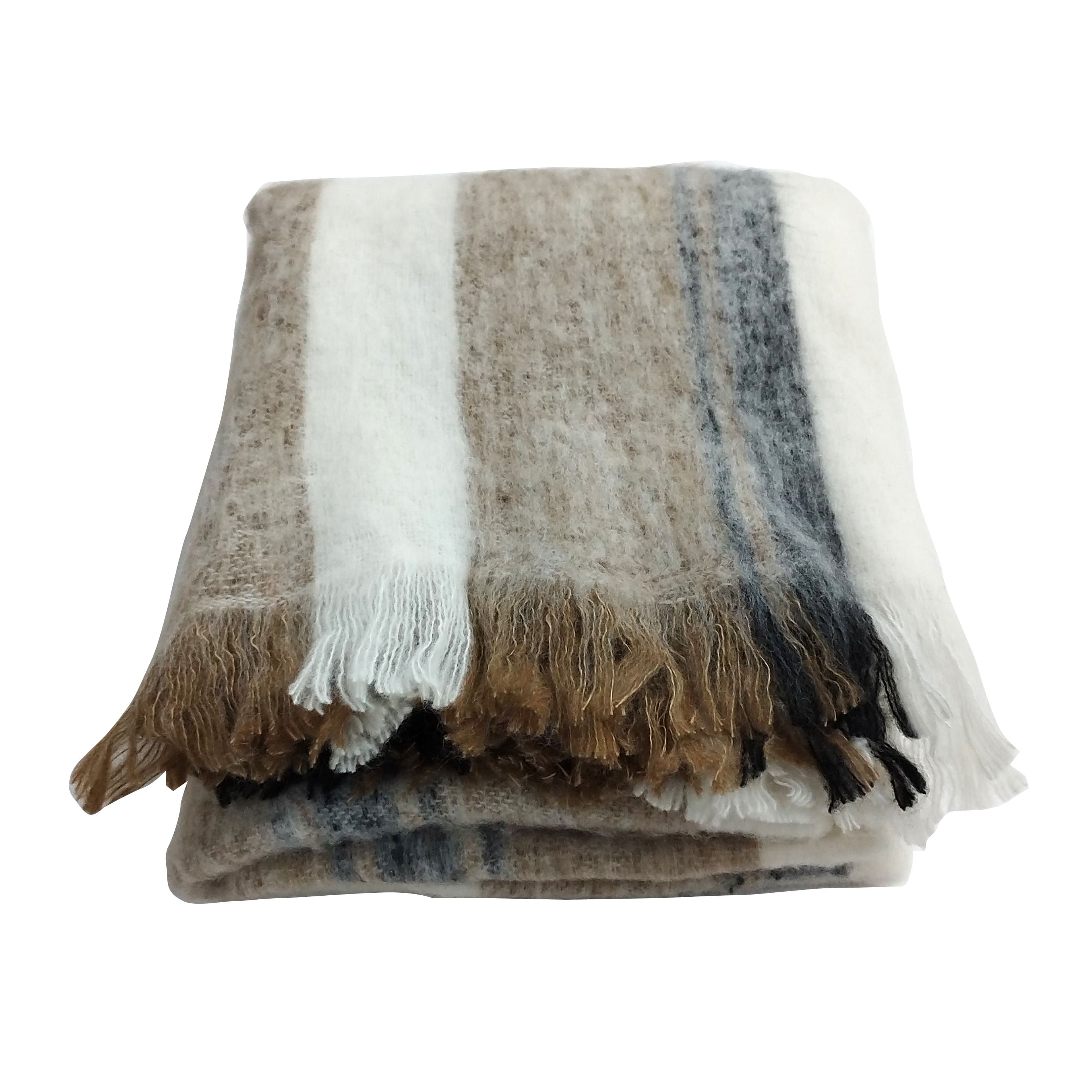 50" x 60" Brown Striped Throw by Ashland®