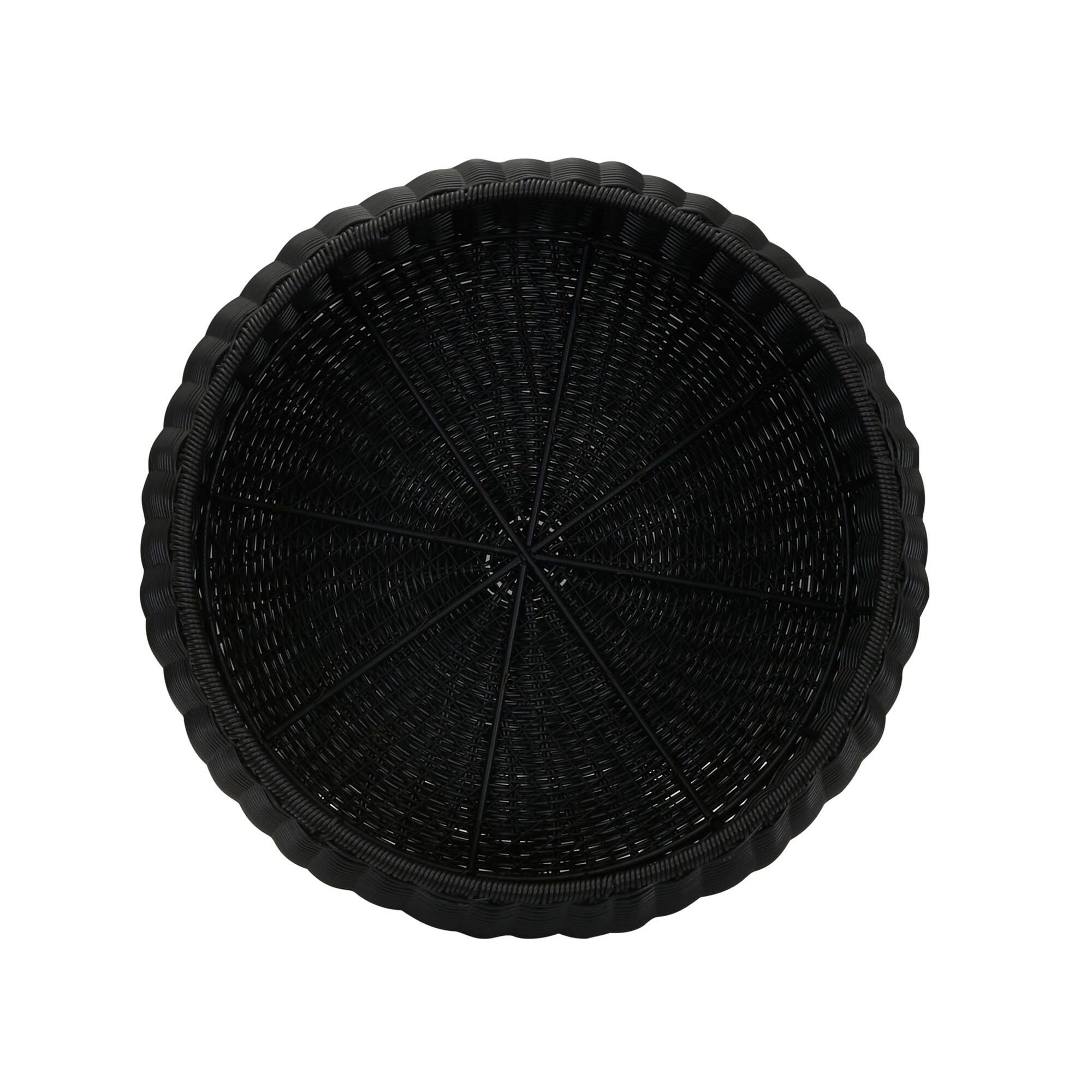 Household Essentials 9" Woven Storage Ottoman