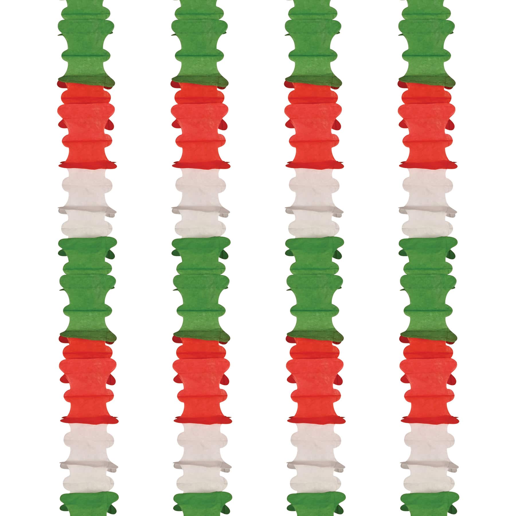 Beistle 14.5ft. Red, White & Green Ceiling Drops, 4ct.