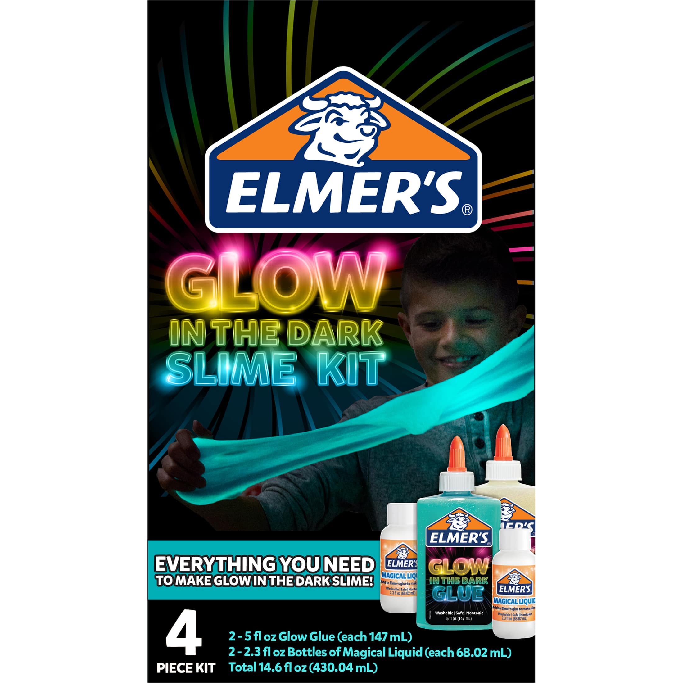 6 Pack: Elmer's® Glow-in-the-Dark Slime Kit
