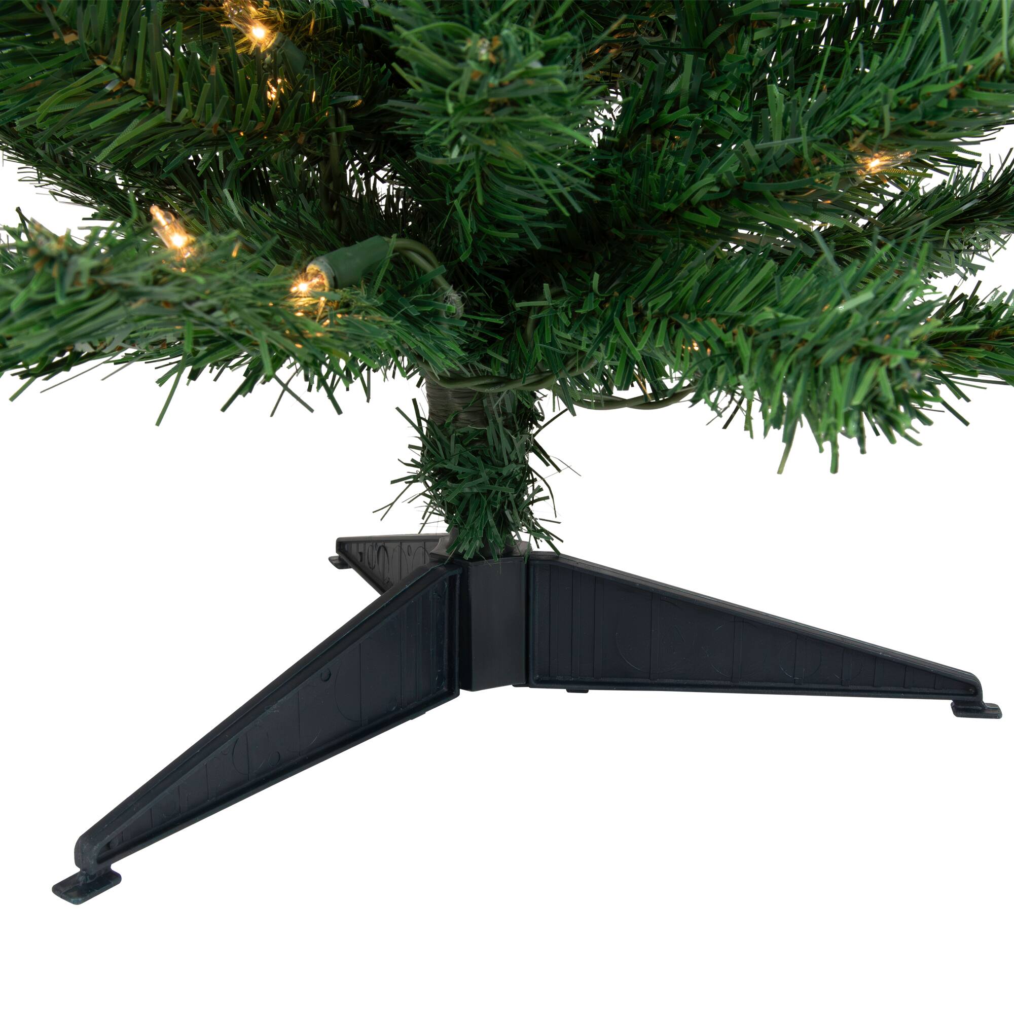 3ft. Pre-Lit Green Niagara Pine Artificial Christmas Tree, Clear Lights