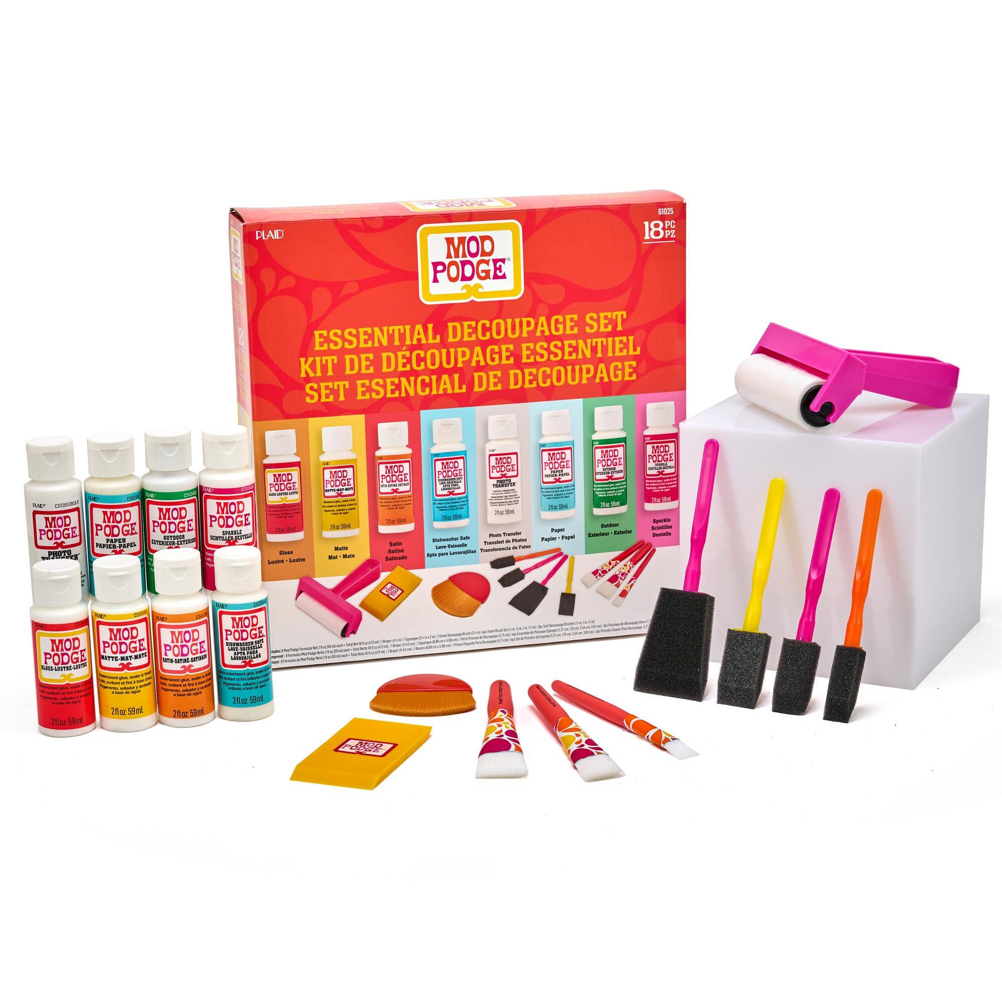 Mod Podge® 18 Piece Essential Decoupage Kit