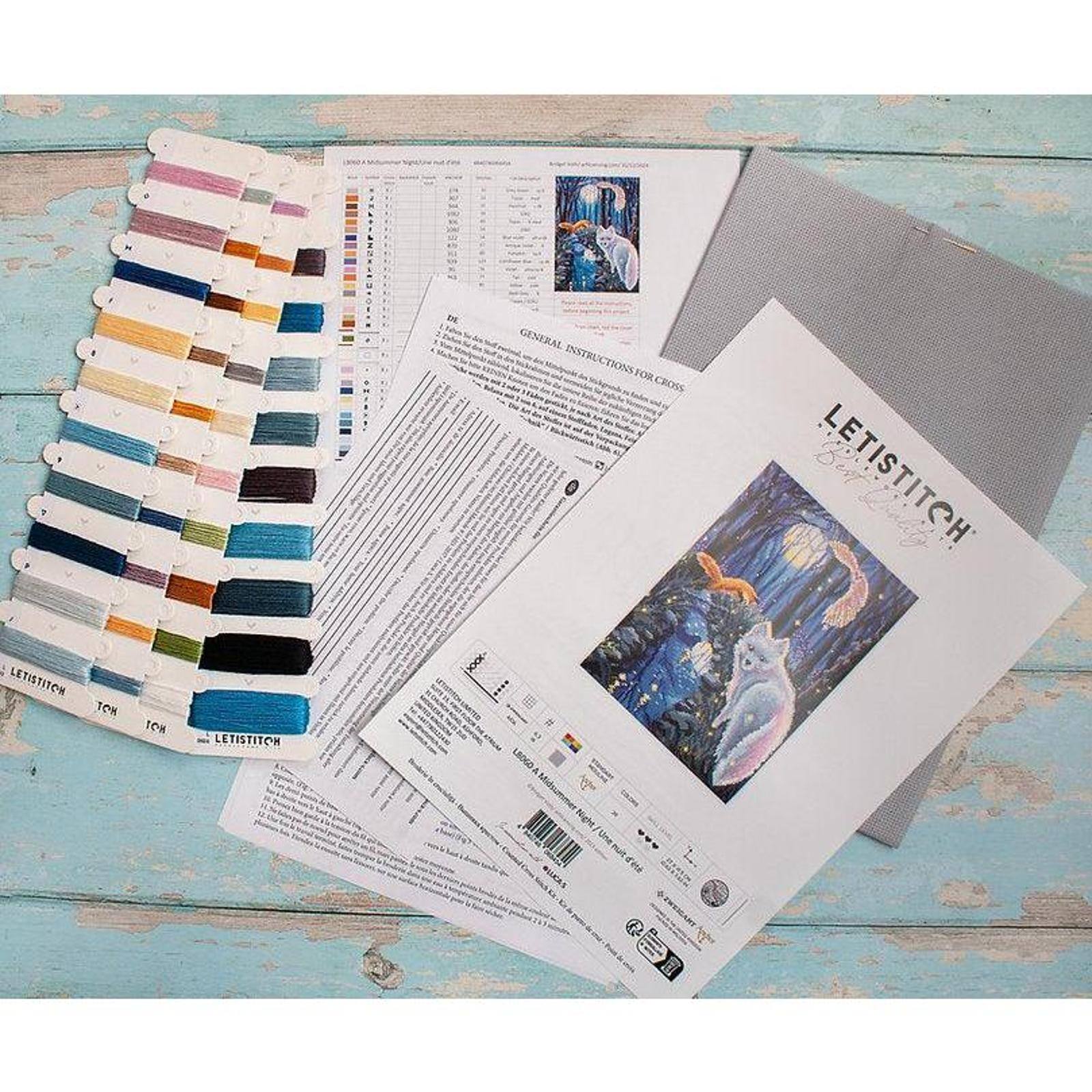 LetiStitch A Midsummer Night Counted Cross Stitch Kit