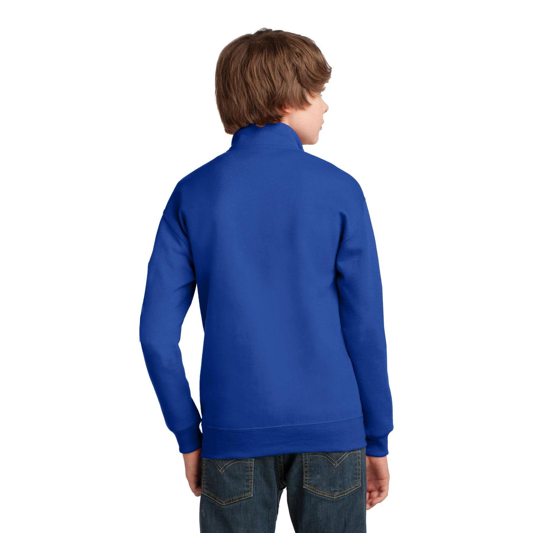JERZEES® NuBlend® 1/4 Zip Cadet Collar Youth Sweatshirt
