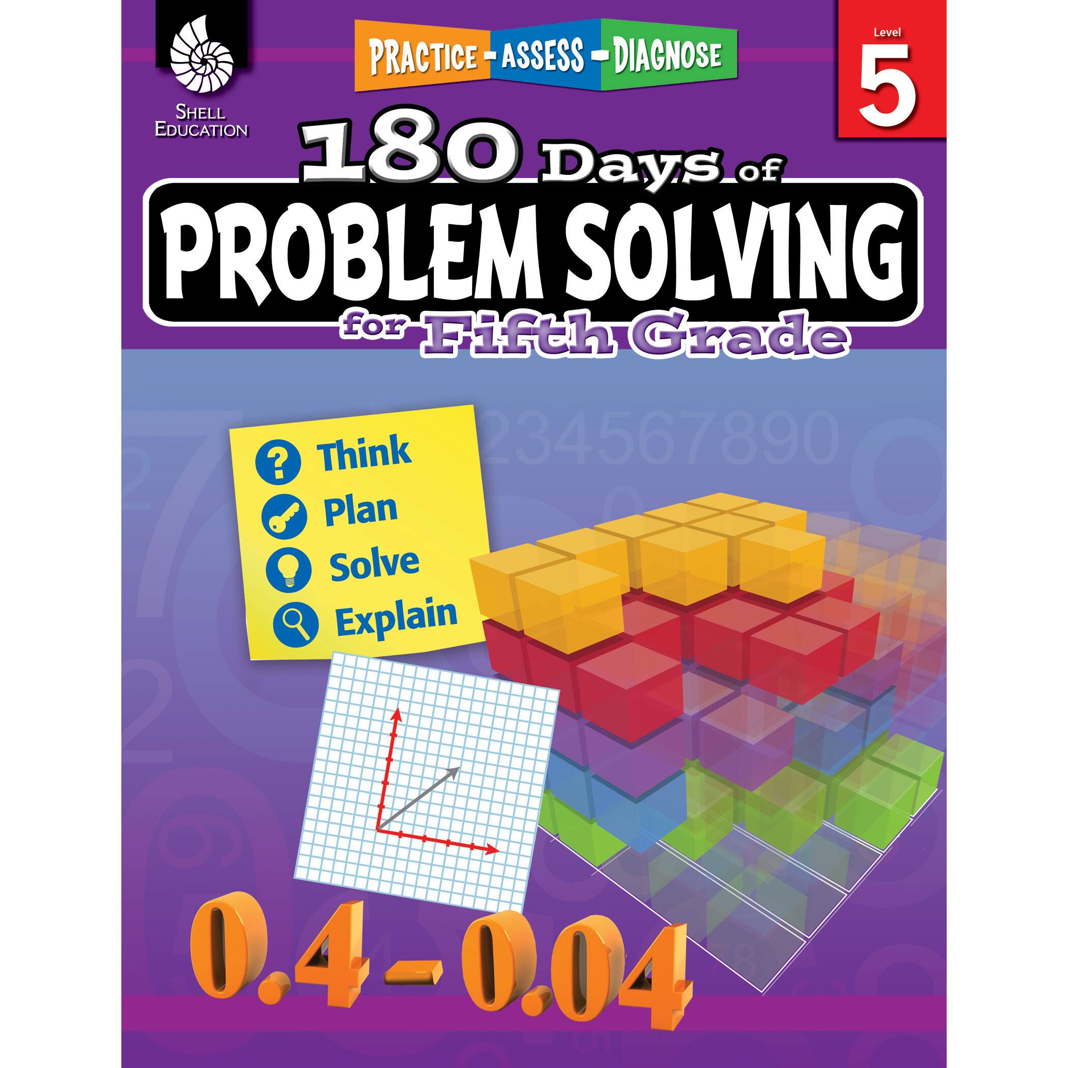 180 Days of Problem Solving Book, Grade 5 By Shell Education | 8.5" x 11" | Michaels®