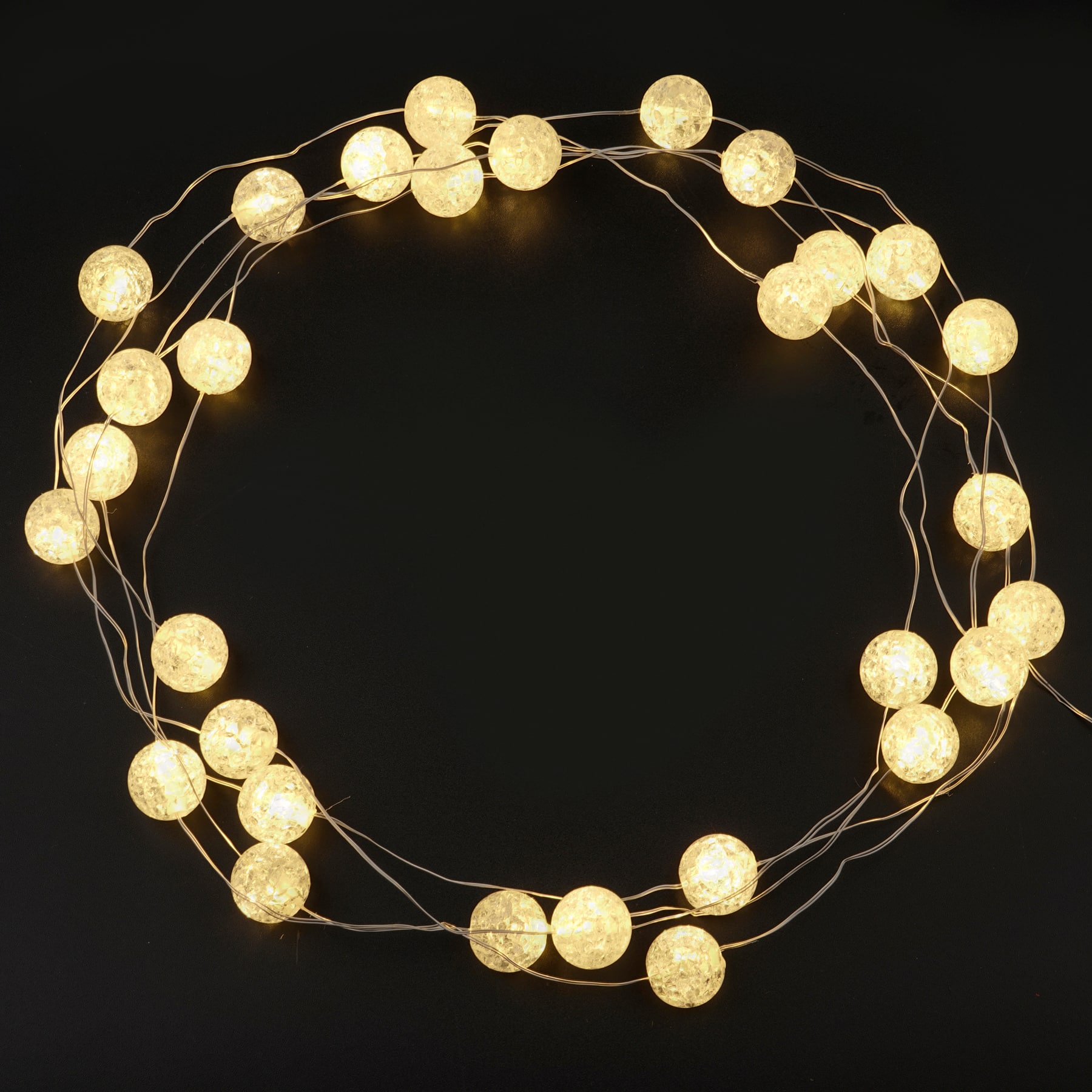 8 Pack: 30ct. Crackle Ball LED String Lights by Ashland™