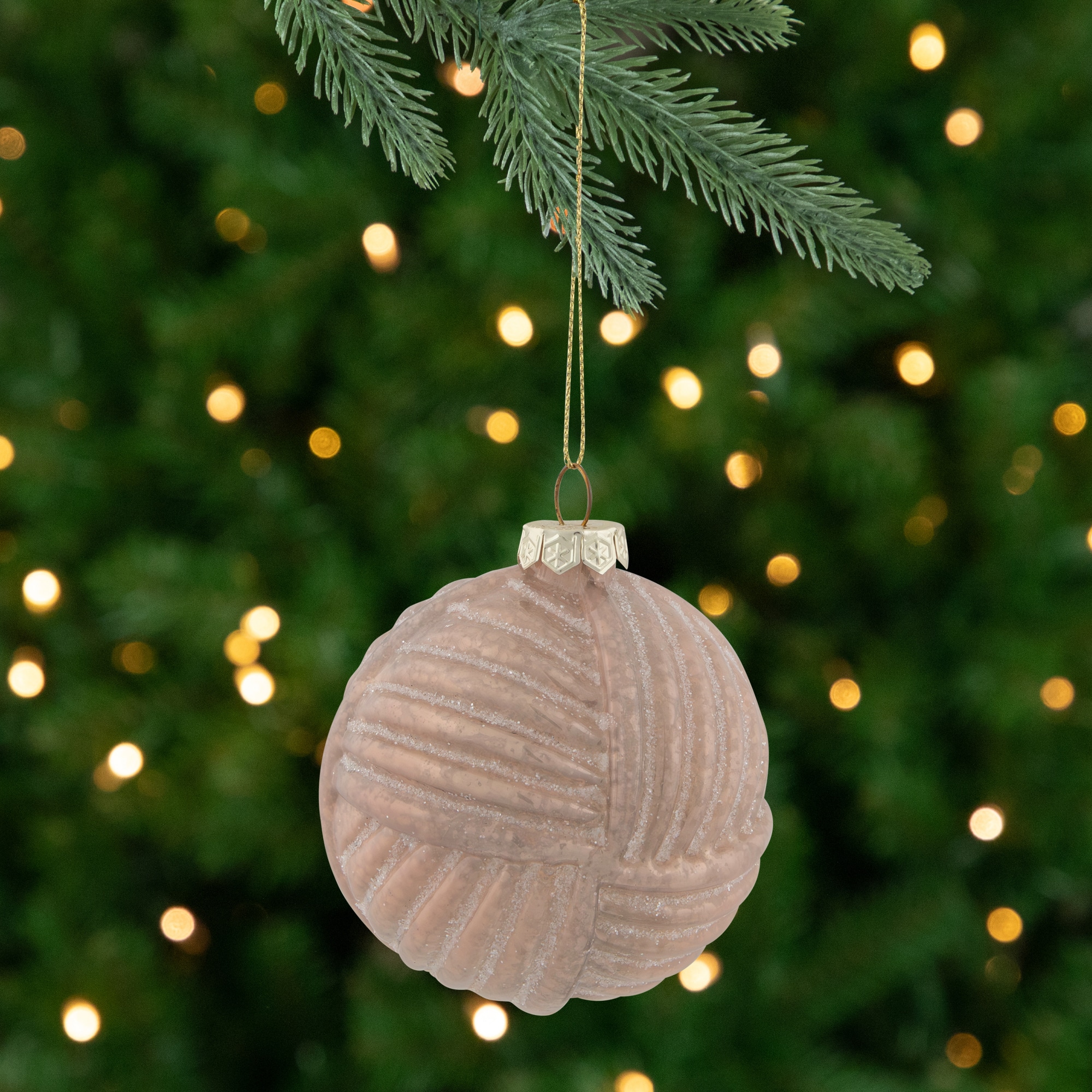 3" Pink Woven Mercury Glass Ball Ornament By Northlight | Michaels®