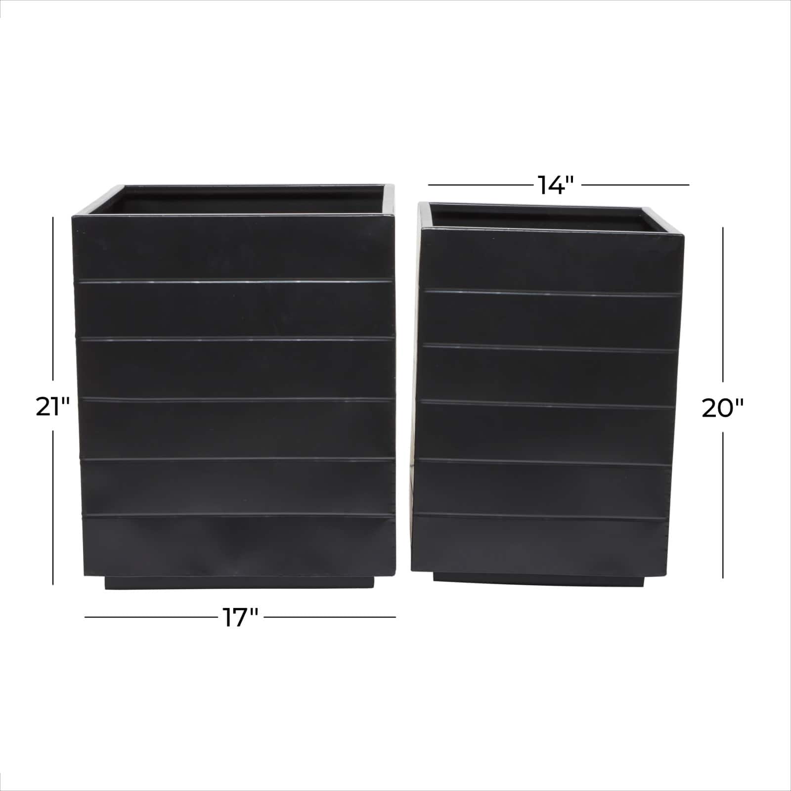 Modern Planter, Set of 2" 17
