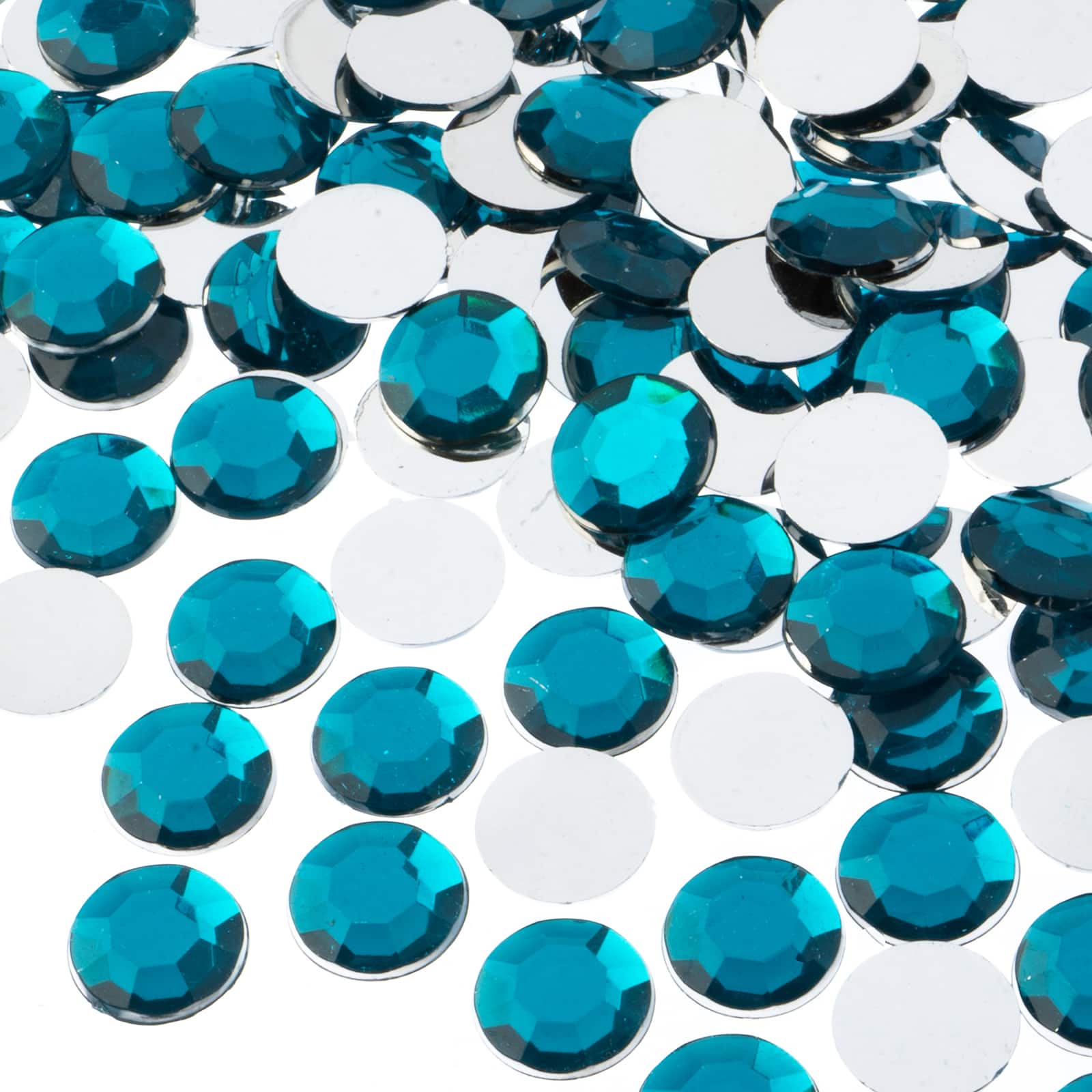 John Bead 12mm Acrylic Round Flat Back Rhinestones, 400ct.