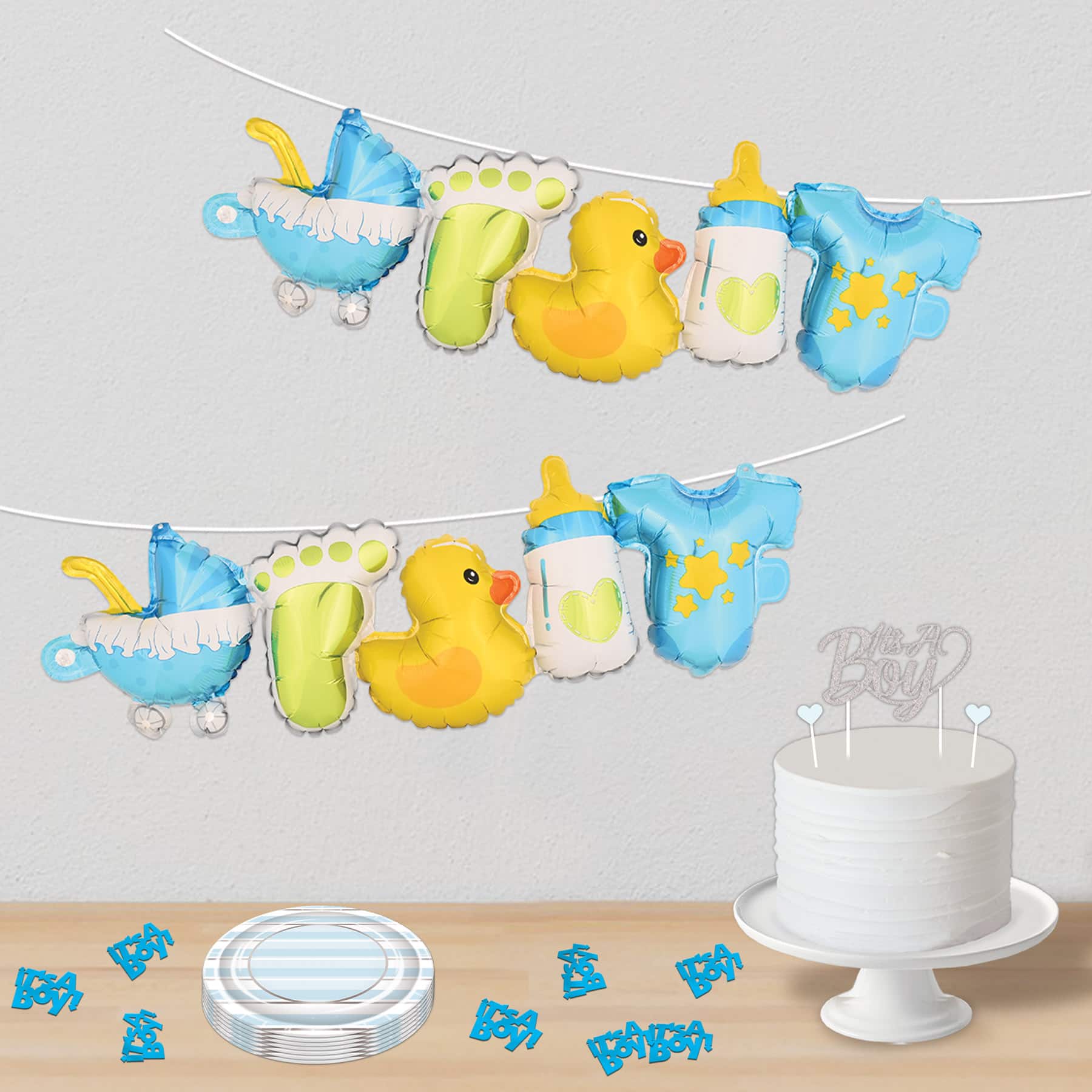 Beistle 3" Jumbo It's A Boy! Fanci Fetti Cutout Packs, 2ct.