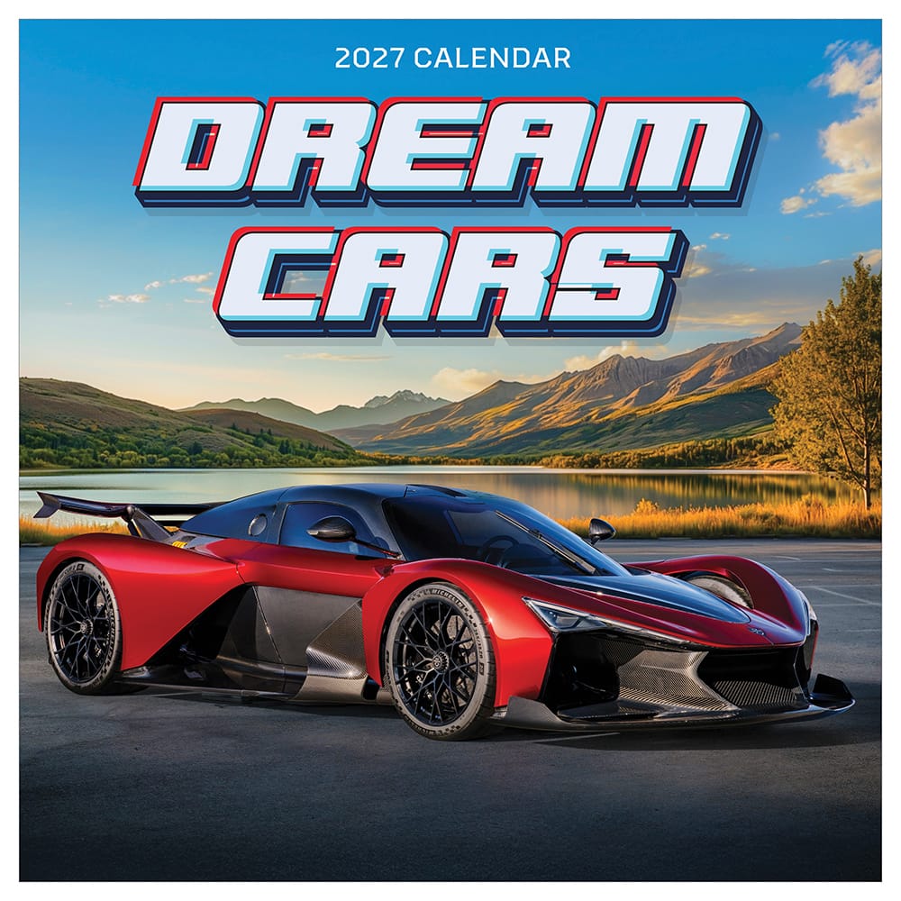 2027 Dream Cars Wall Calendar